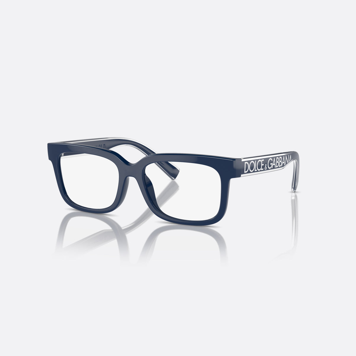 Rame ochelari de vedere Dolce & Gabbana DX5002 3094, rectangulari albastru, pentru copii, punte simplă, literele brandului pe brațe, ramă completă