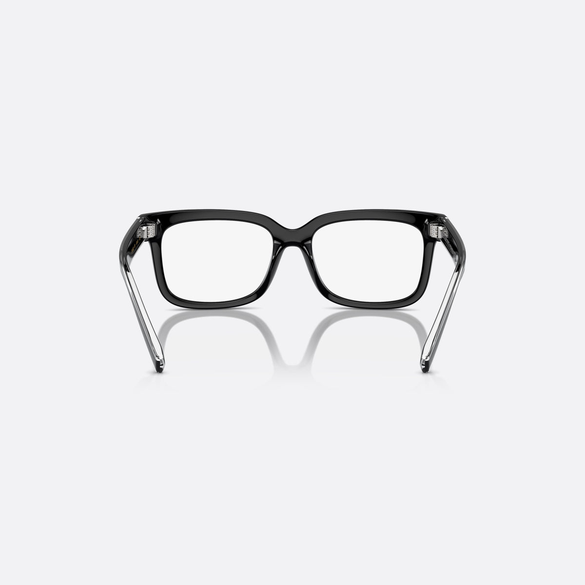 Rame ochelari de vedere Dolce & Gabbana DX5002 501, rectangulari negru, pentru copii, punte lată simplă, literele brandului pe brațe, vedere din spate