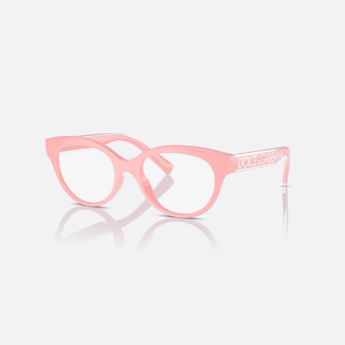 Rame ochelari de vedere Dolce & Gabbana DX5003 3098, phantos roz, pentru copii, punte simplă integrată, literele brandului pe braț