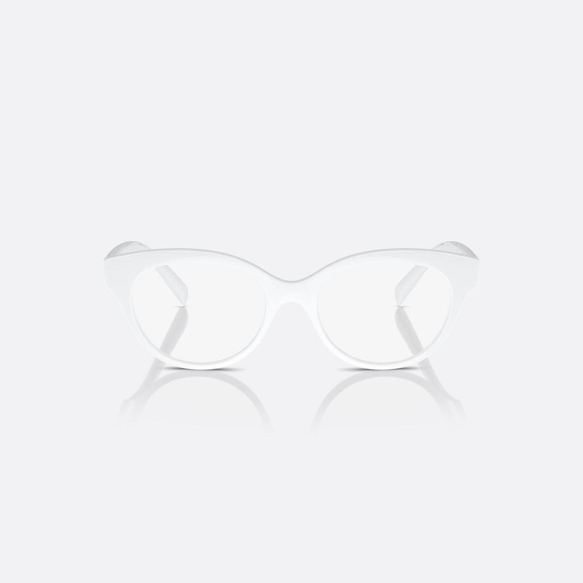 Dolce & Gabbana DX5003 3312 eyeglasses, white phantos frame for kids, plain bridge, brand lettering on temple, full-rim frame, front view