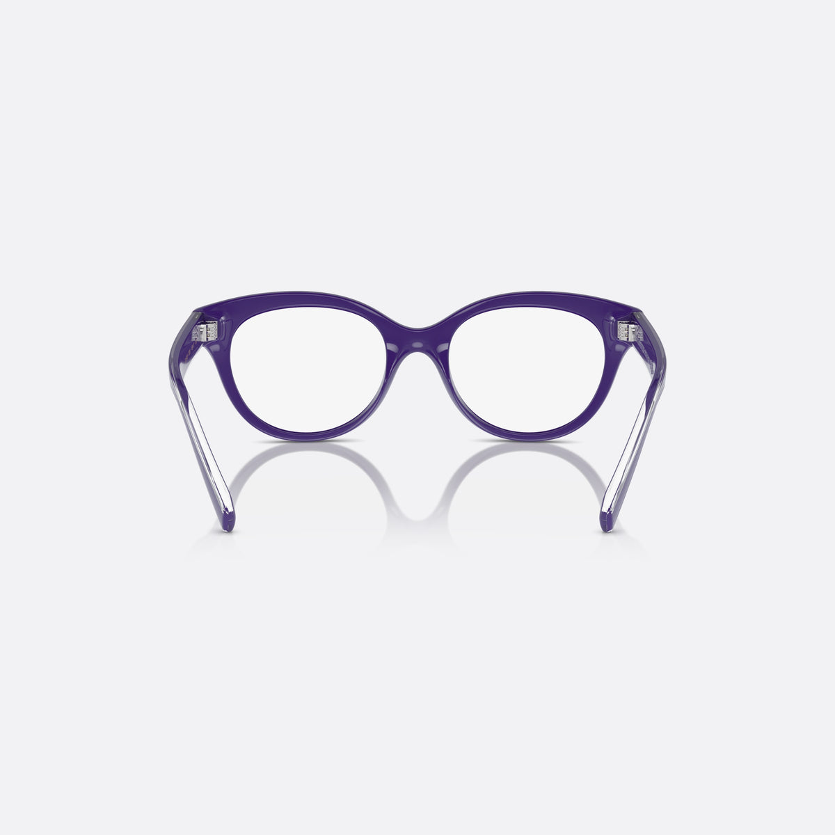 Dolce & Gabbana DX5003 3335 eyeglasses, violet phantos frame for kids, plain bridge, brand lettering on the temples, full-rim frame, back view