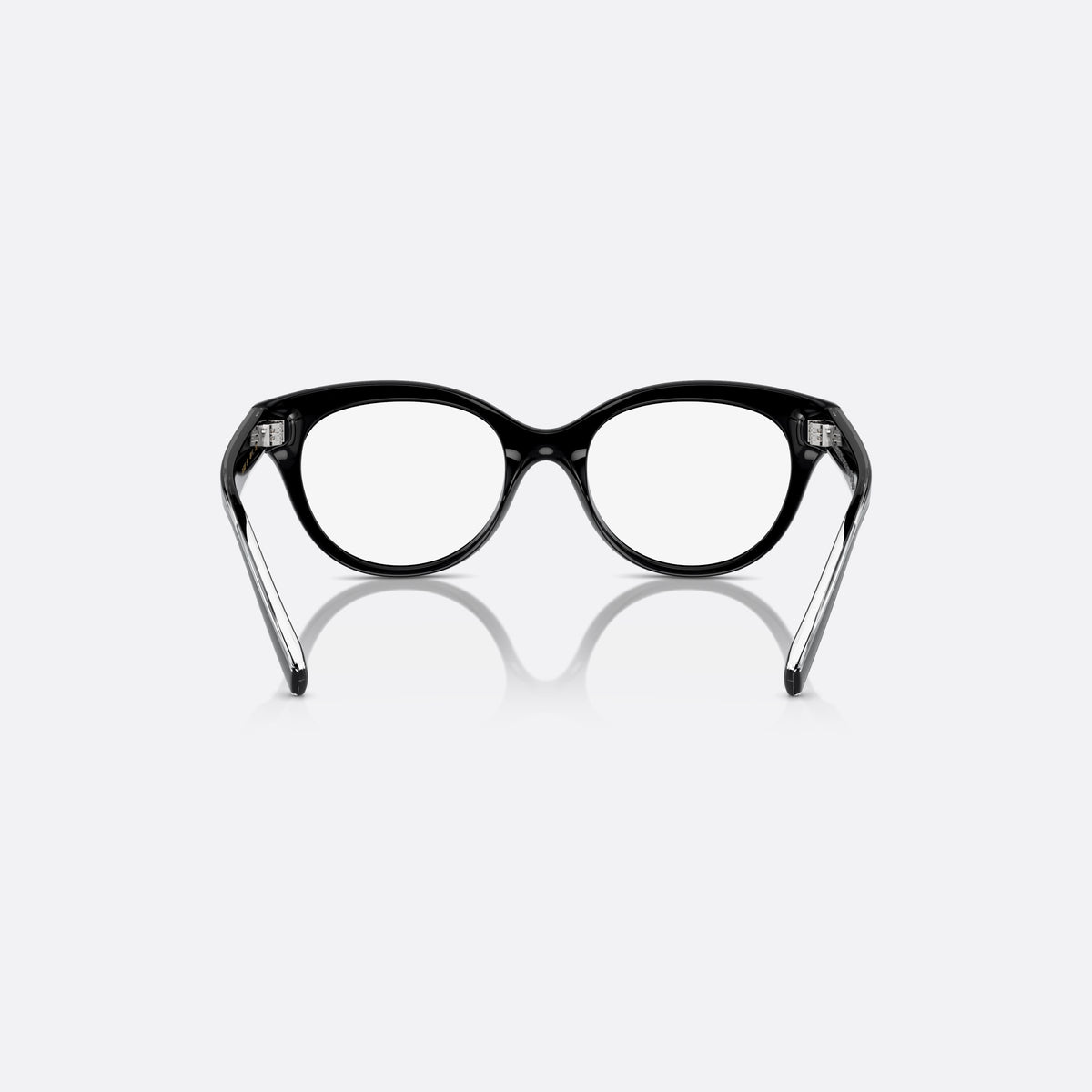 Dolce & Gabbana DX5003 501 eyeglasses, black phantos frame for kids, plain integrated bridge, brand lettering on temples, back view