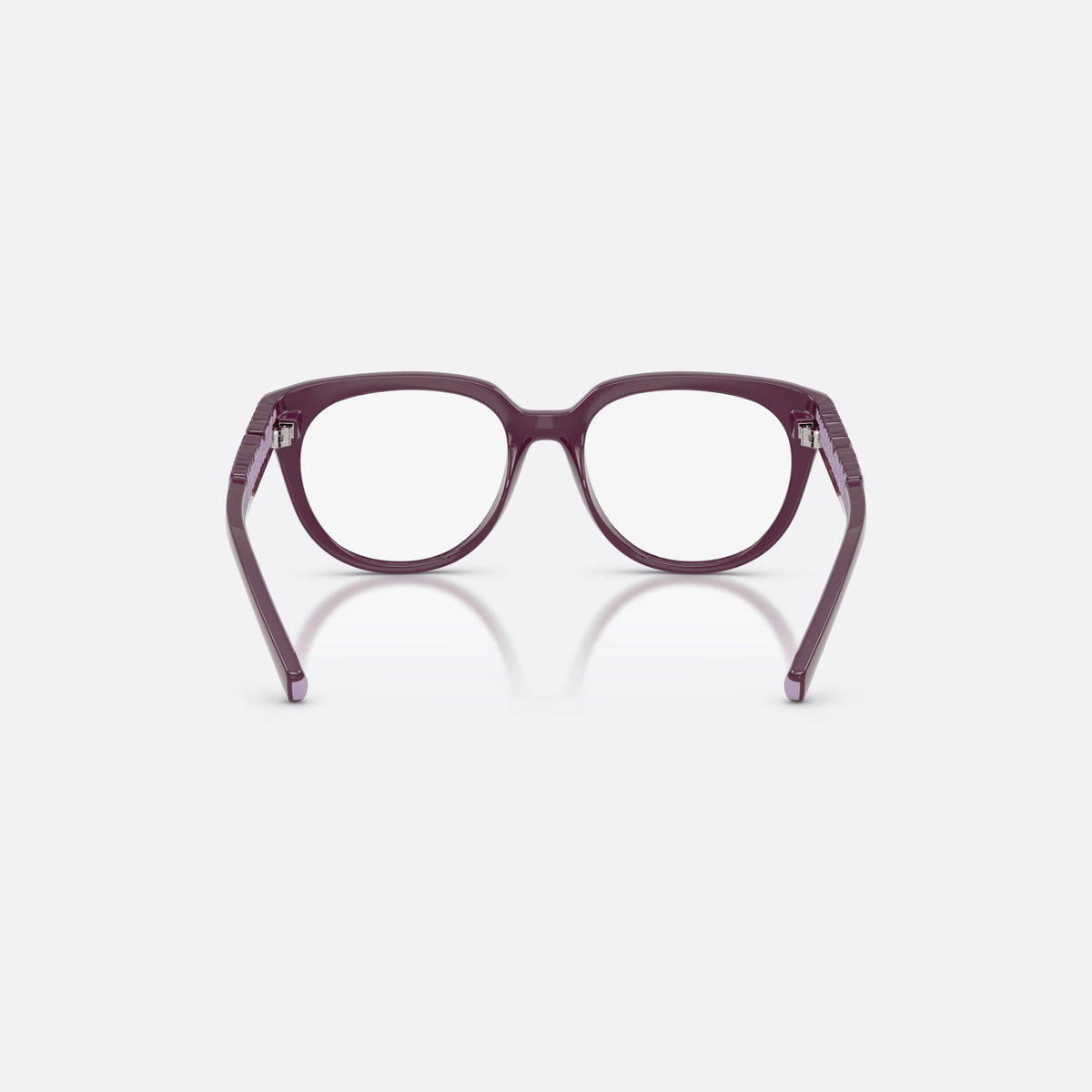 Dolce & Gabbana DX5007 3360 eyeglasses, violet phantos frame for kids, plain bridge, brand lettering on temples, back view