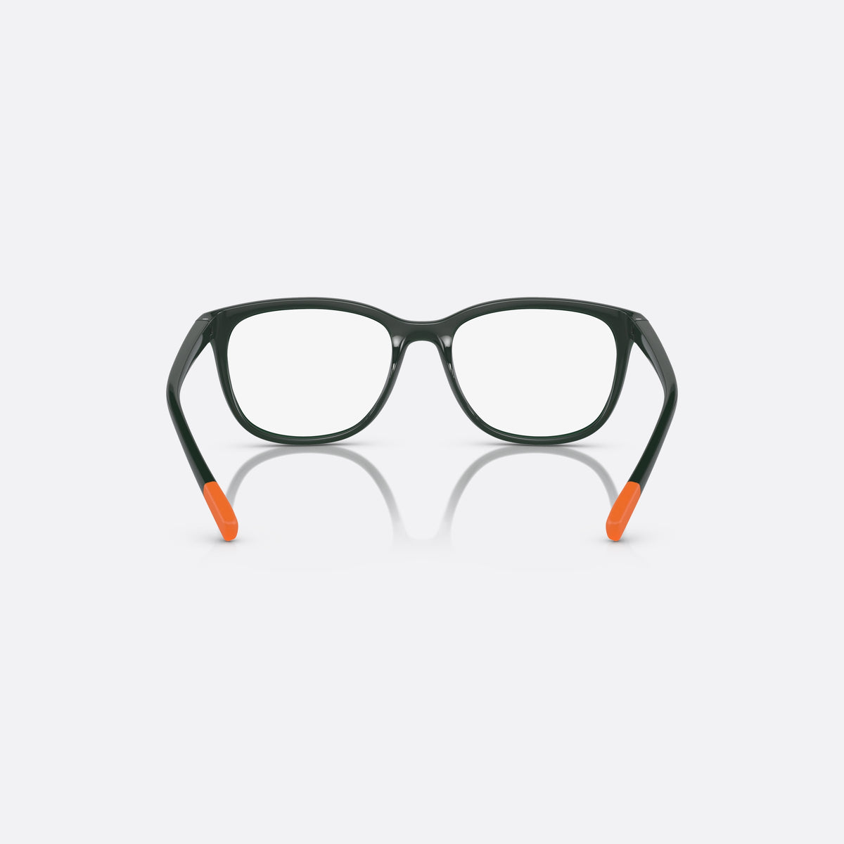 Rame ochelari de vedere Dolce & Gabbana DX5094 3068, rectangulari verde, pentru copii, punte simplă, logo al brandului pe braț, ramă completă, vedere din spate
