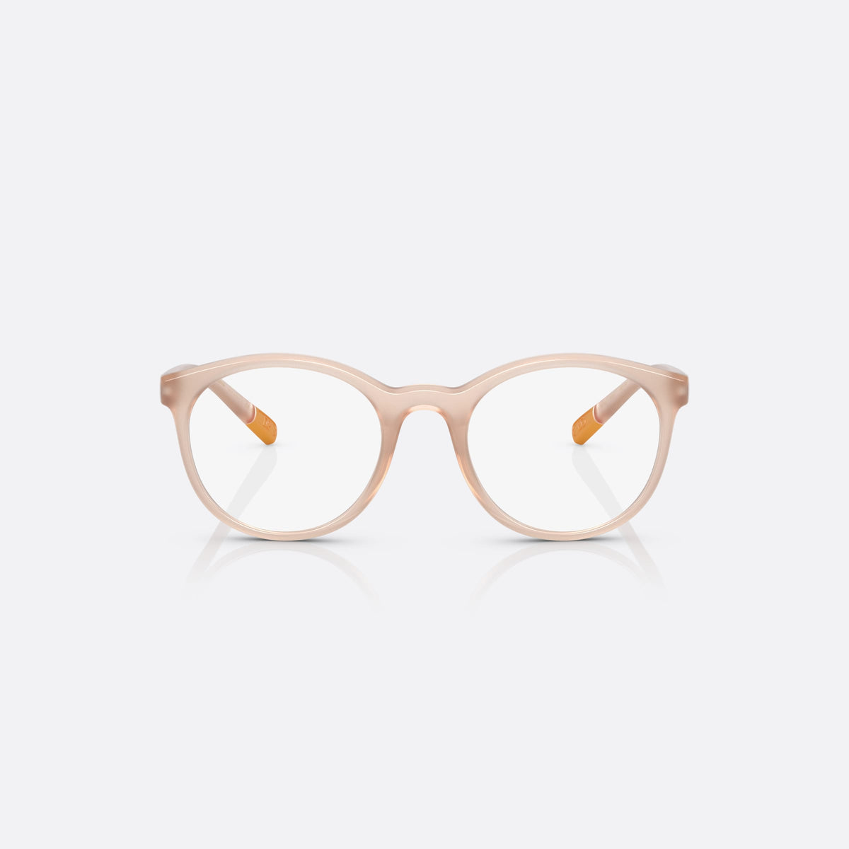 Dolce & Gabbana DX5095 3041 eyeglasses, pink phantos frame for kids, plain bridge, brand lettering on temples, full-rim frame, front view