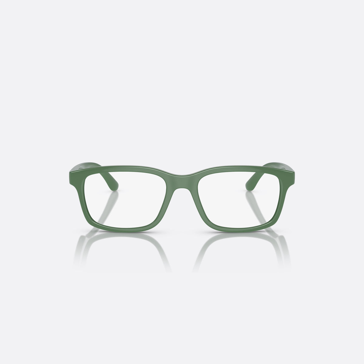 Rame ochelari de vedere Dolce & Gabbana DX5097 3329, rectangulari verde, pentru copii, punte simplă integrată, logo al brandului pe braț, vedere din față