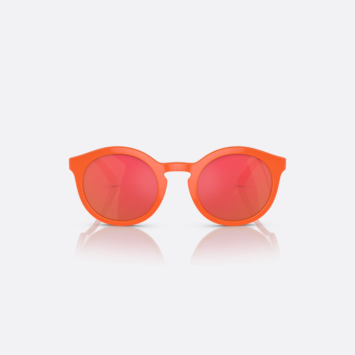 Dolce & Gabbana DX6002 33386Q sunglasses, orange phantos frame for kids, brand logo on temple, wide temples with texture, front view
