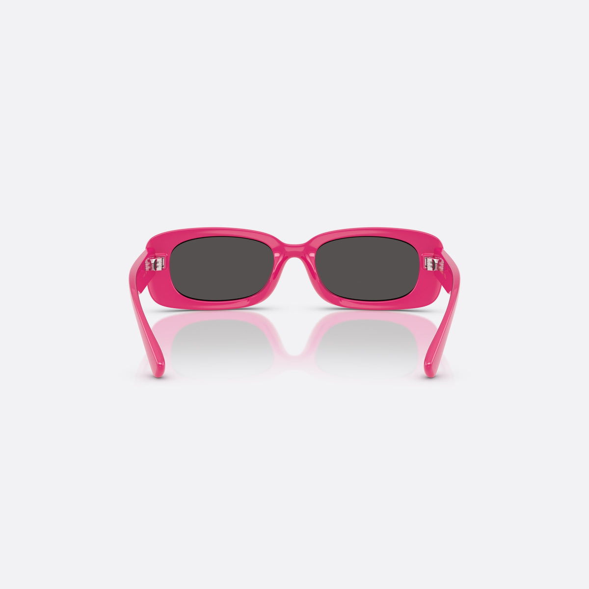 Dolce & Gabbana DX6006U 309887 sunglasses, pink rectangle frame for kids, plain integrated bridge, brand logo on temple, back view
