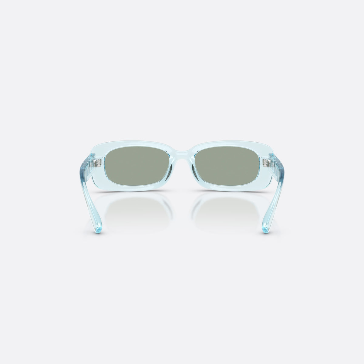 Dolce & Gabbana DX6006U 33466J sunglasses, blue rectangle frame for kids, plain integrated bridge, brand logo on temples, back view