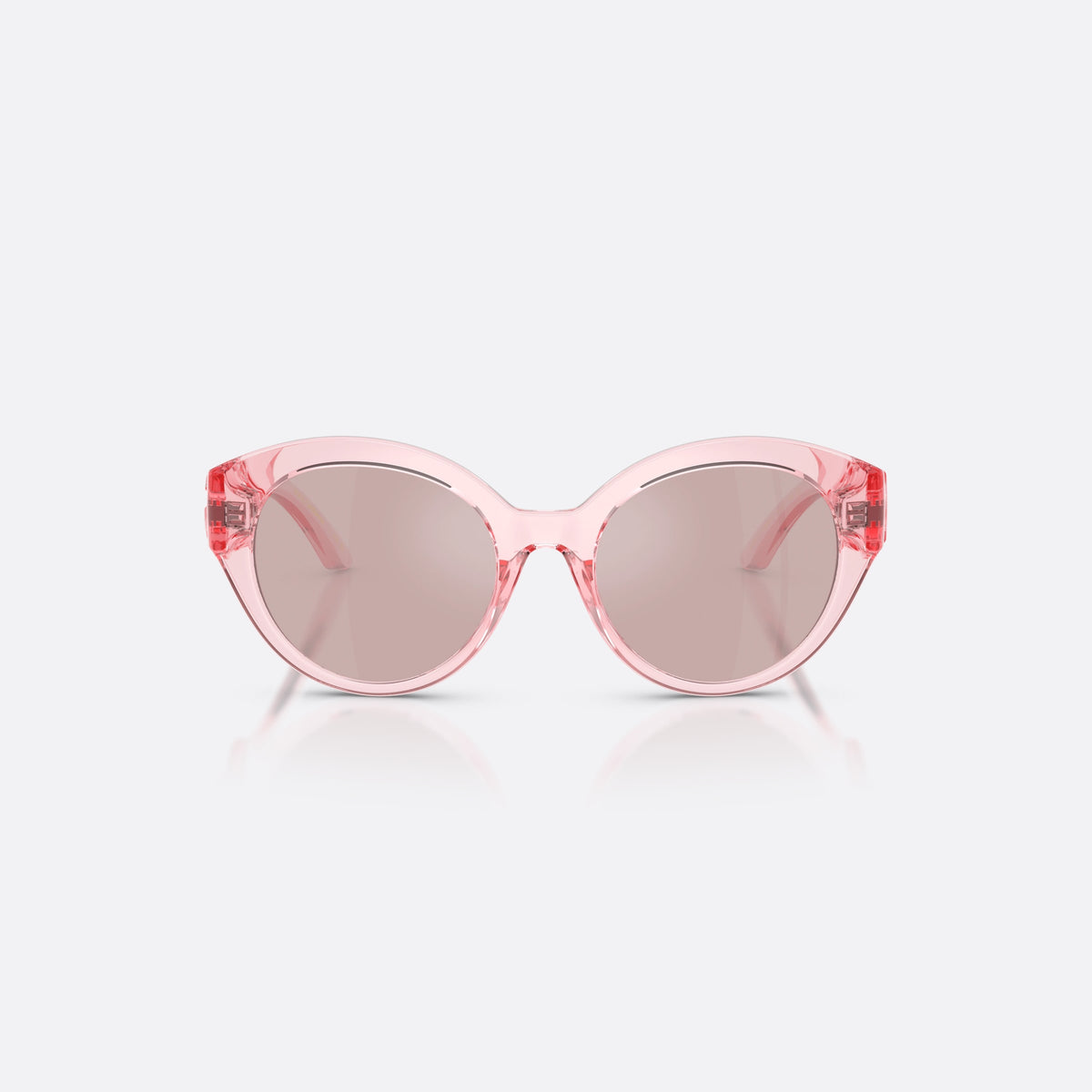 Dolce & Gabbana DX6010 3098VS sunglasses, pink butterfly frame for kids, plain bridge, brand logo on temples, full-rim frame, front view