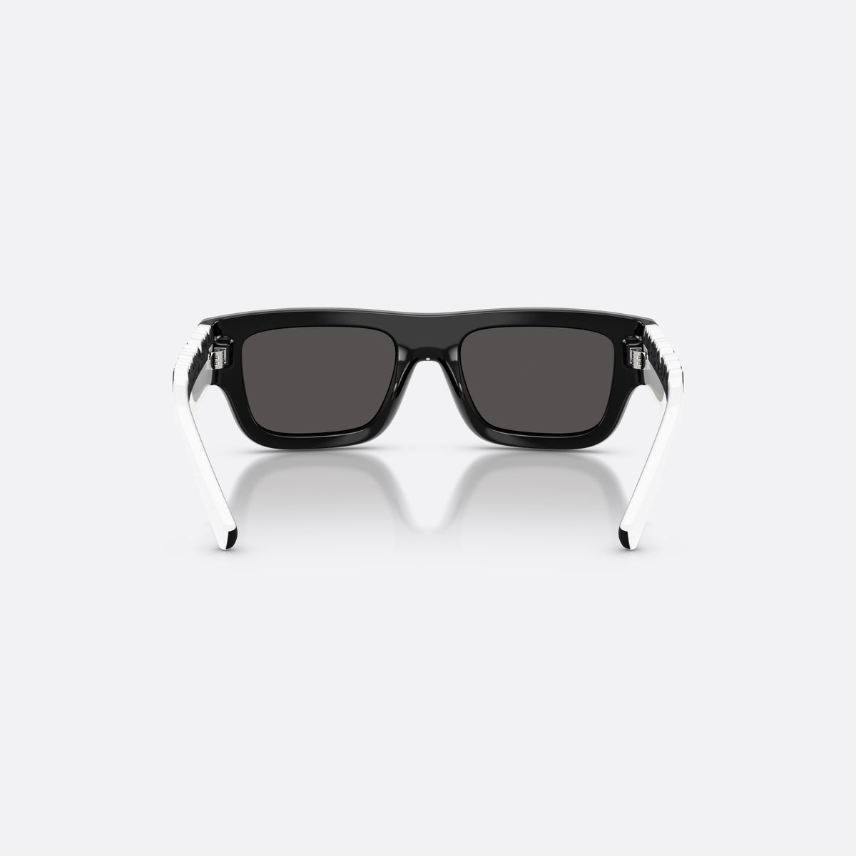 Dolce & Gabbana DX6011 346587 sunglasses, black rectangle frame for kids, plain bridge with dark inner trim, back view