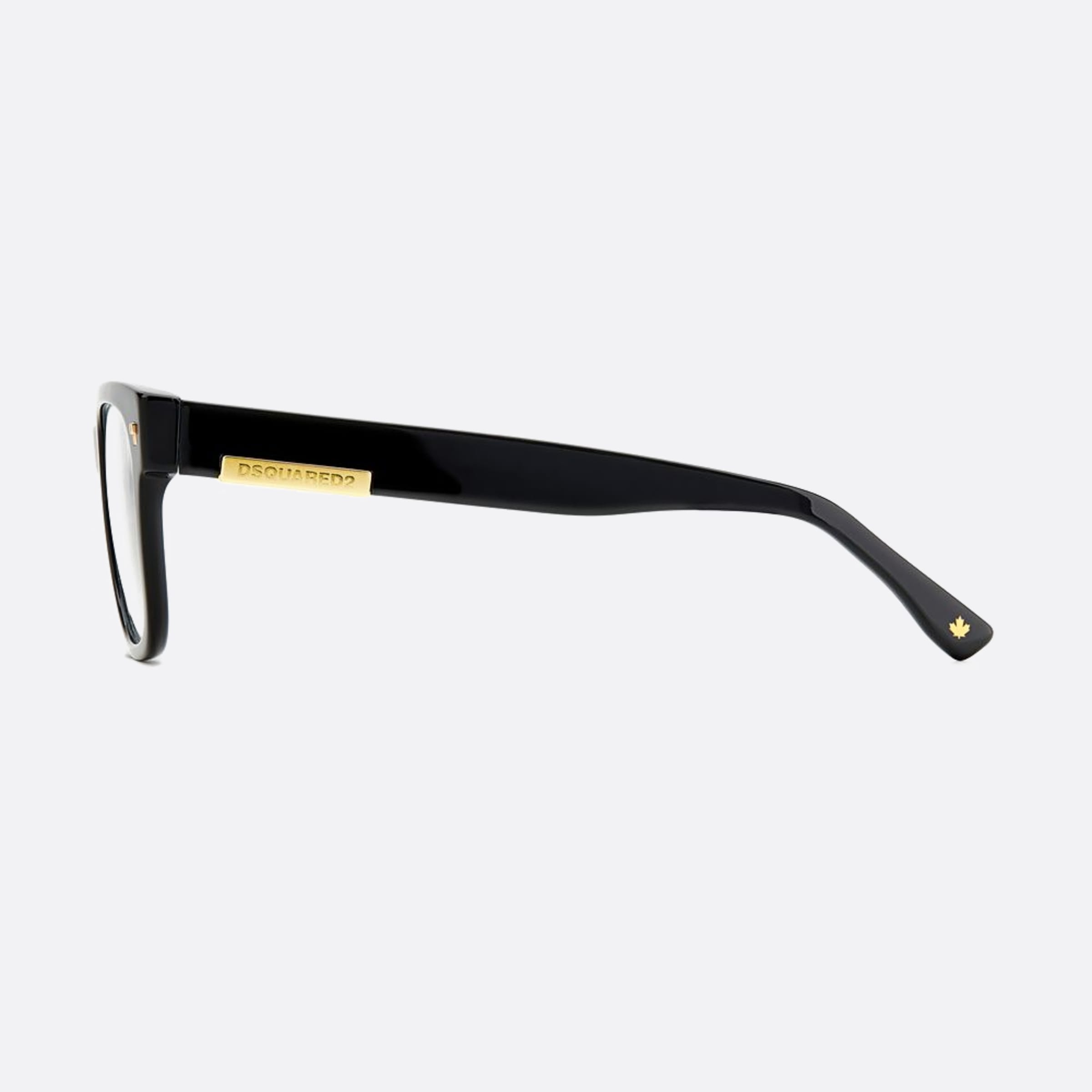 Dsquared2 52mm Black Squared Men Eyeglasses - Additional Angle