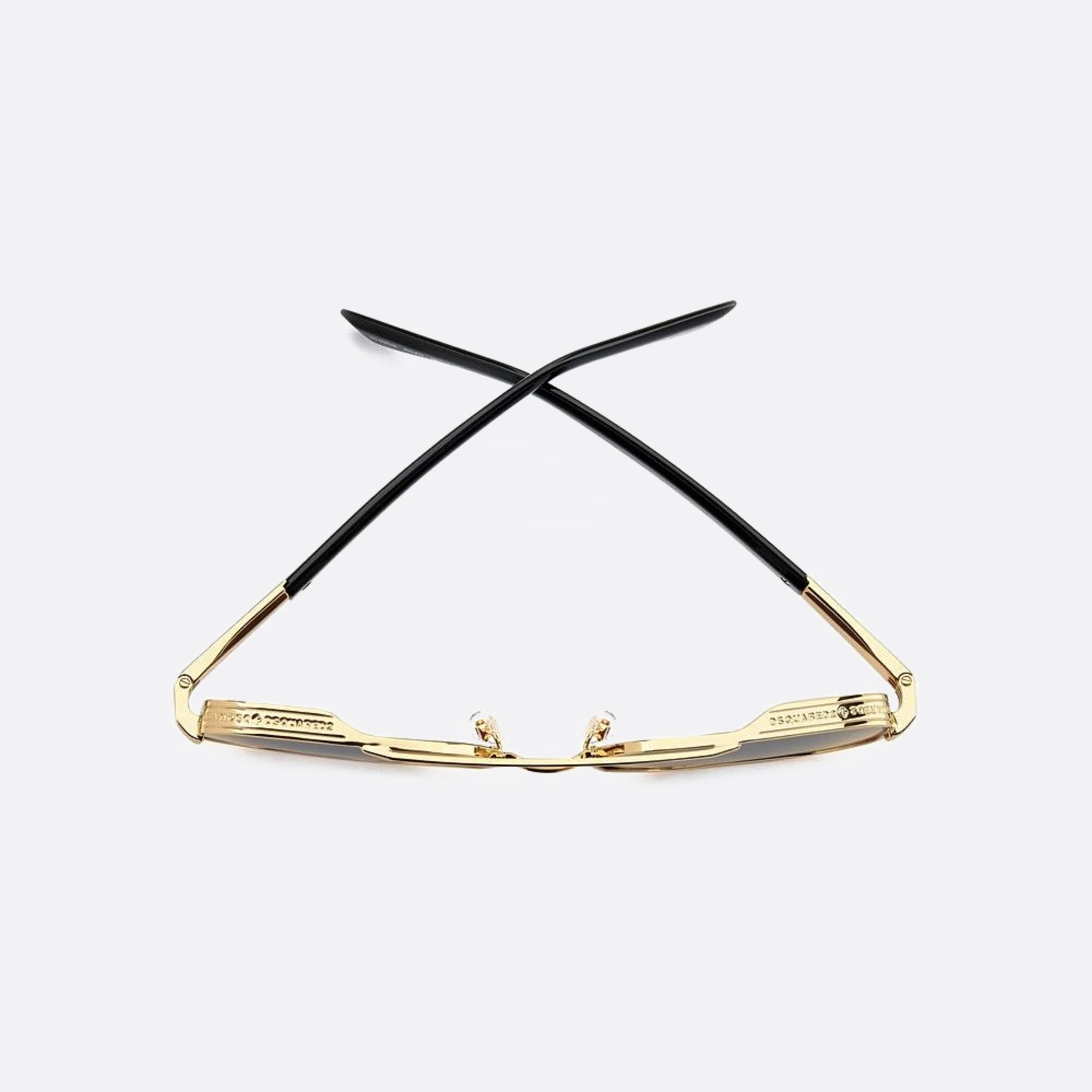 Dsquared2 58mm Rhl Gold Squared Men Sunglasses - Lifestyle Shot