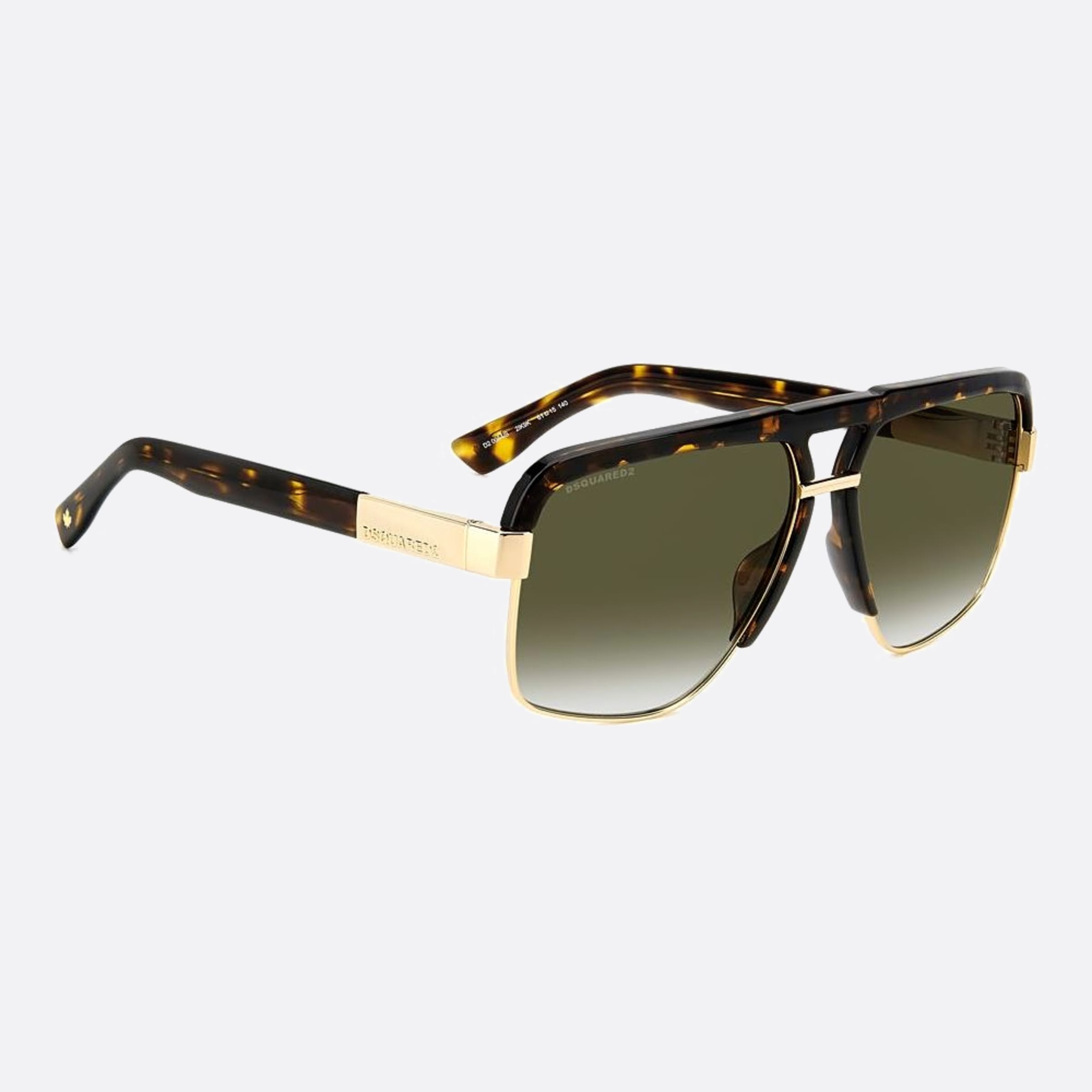 Dsquared2 61mm 2ik Havana Squared Men Sunglasses - Detail View