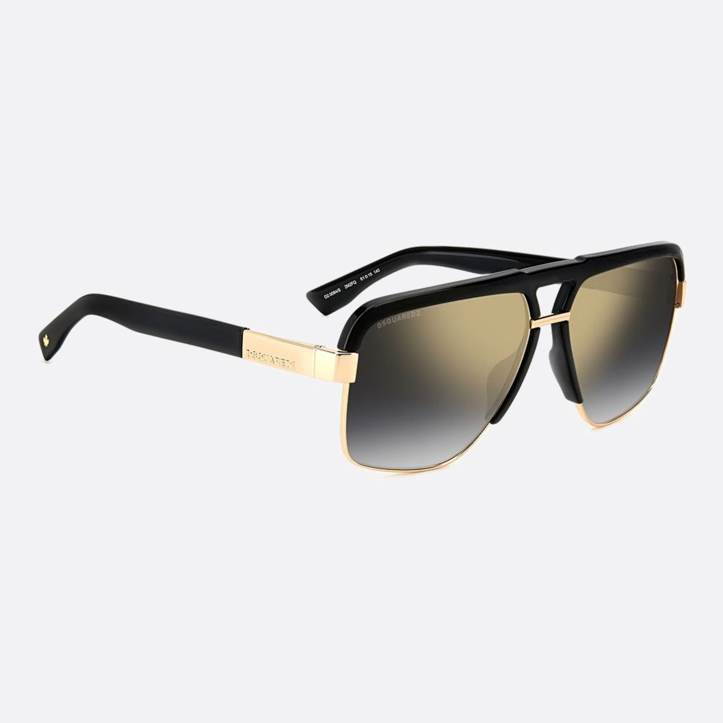 Dsquared2 61mm 2m2 Black Squared Men Sunglasses - Detail View