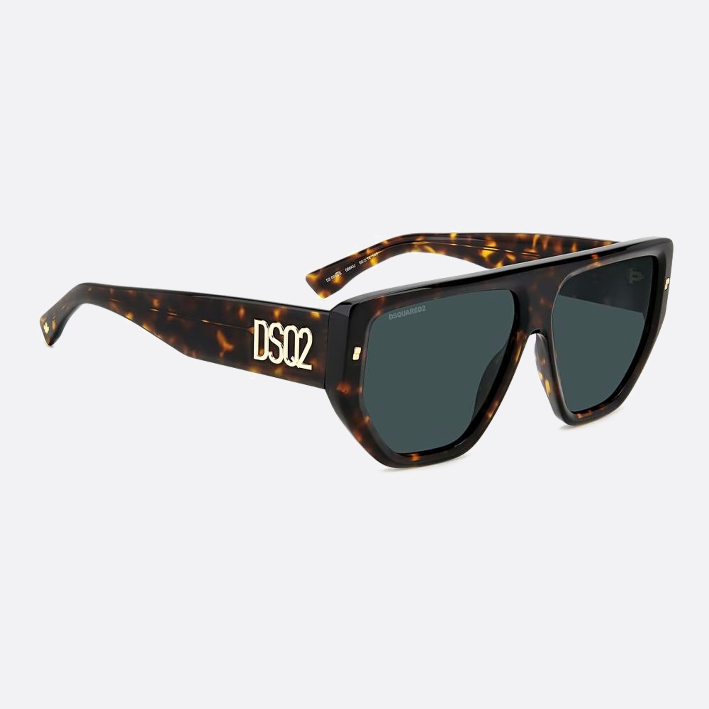 Dsquared2 60mm Black Squared Men Sunglasses - Detail View