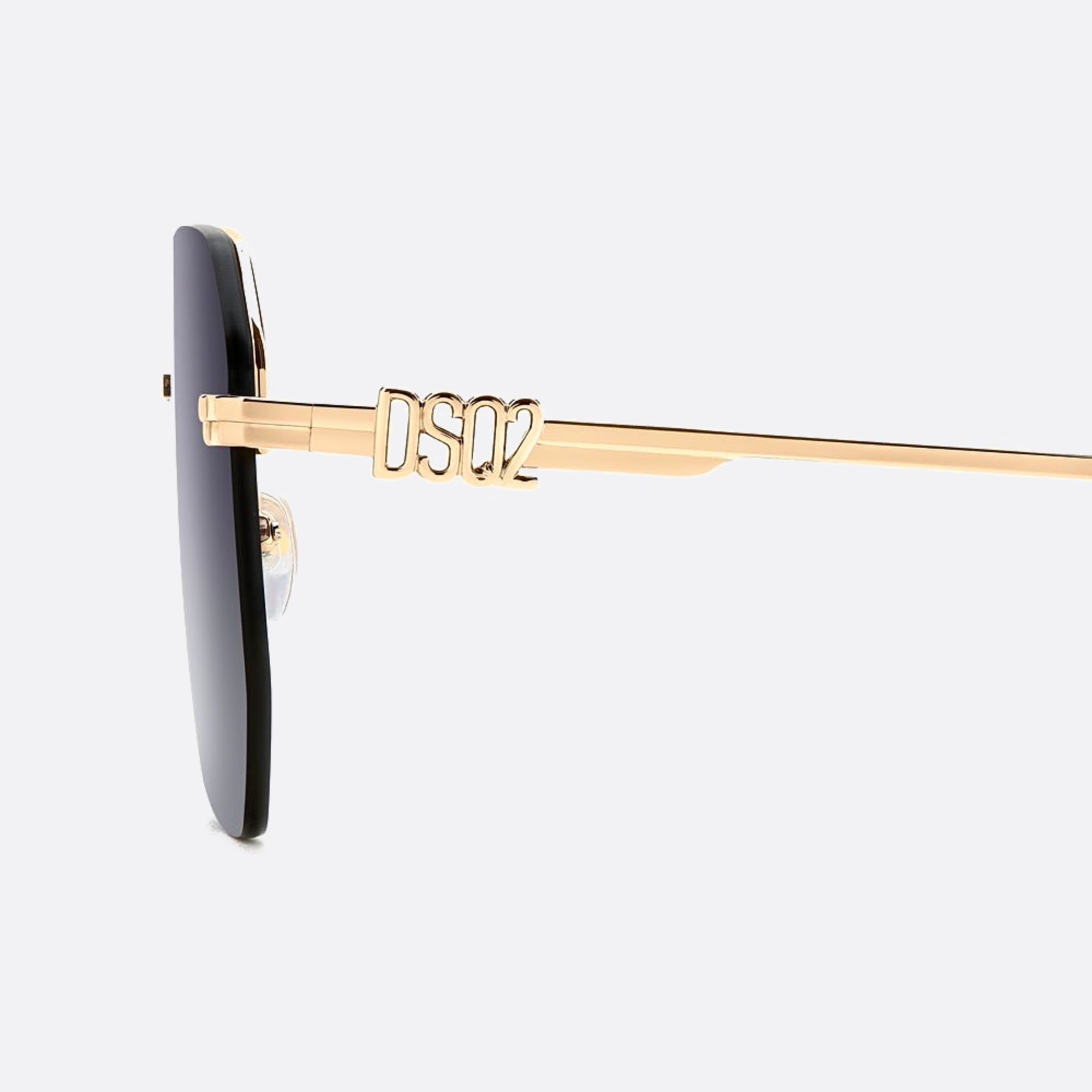 Dsquared2 60mm Rhl Gold Geometric Men Sunglasses - Detail View