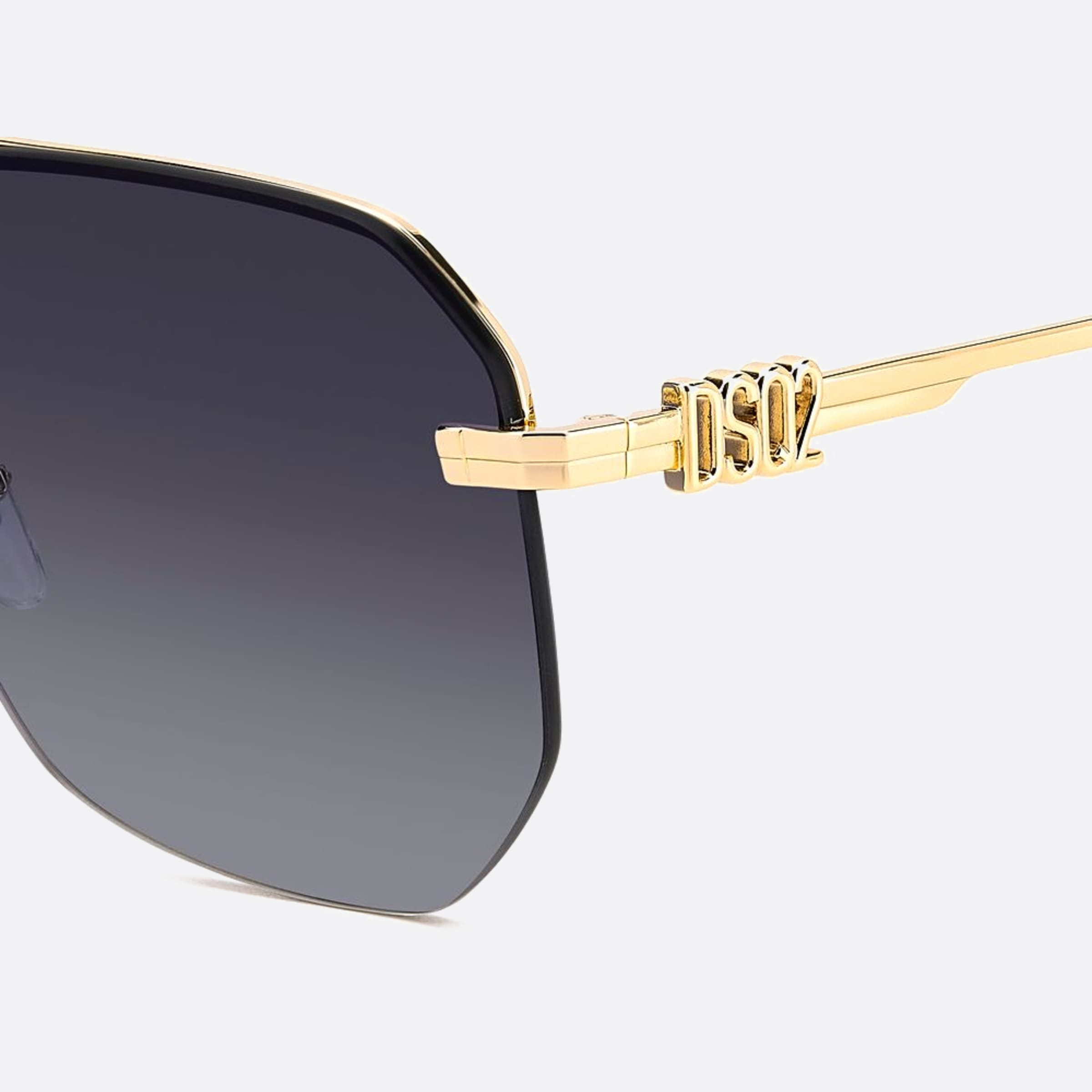 Dsquared2 60mm Rhl Gold Geometric Men Sunglasses - Lifestyle Shot