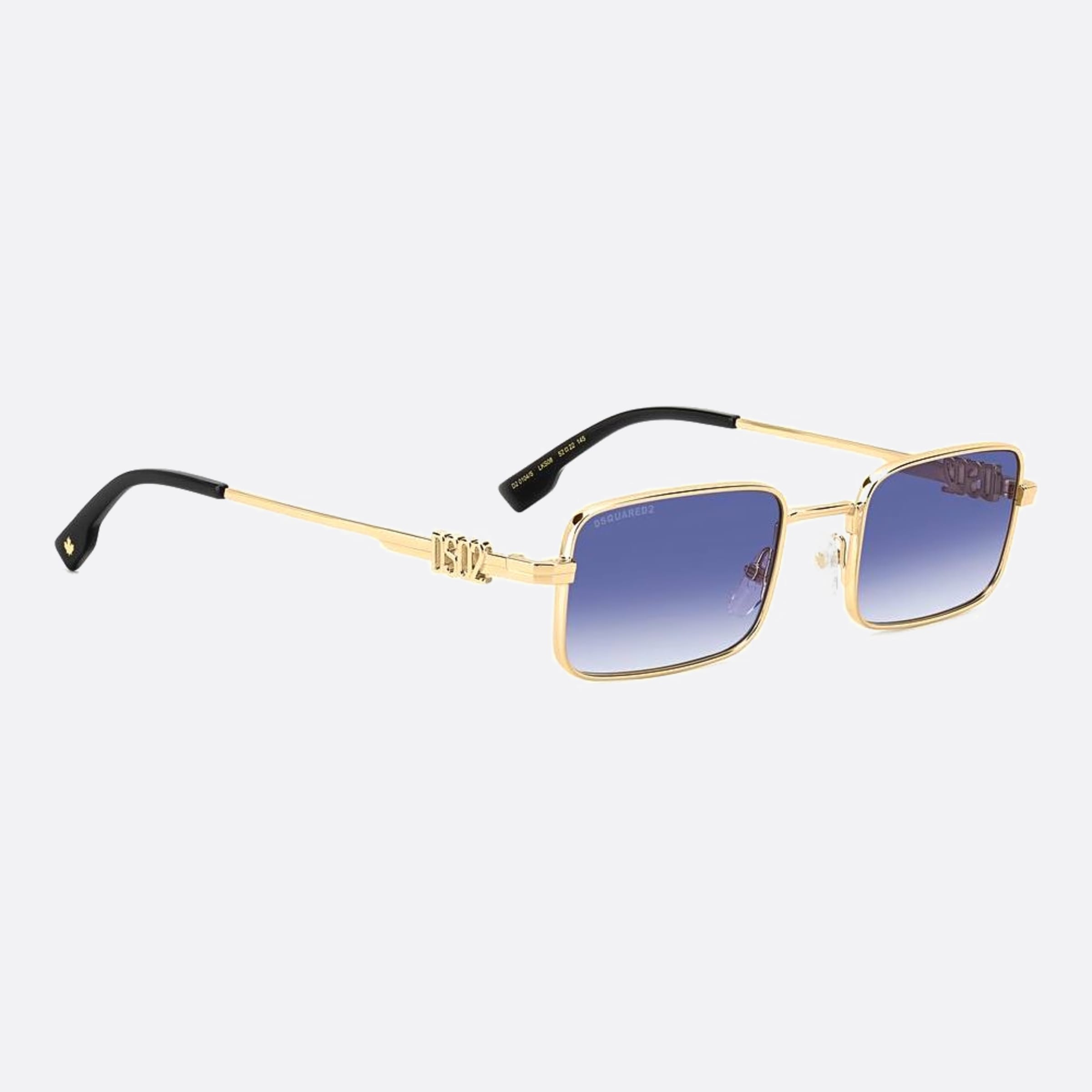 Dsquared2 52mm Lks Blue Geometric Men Sunglasses - Detail View