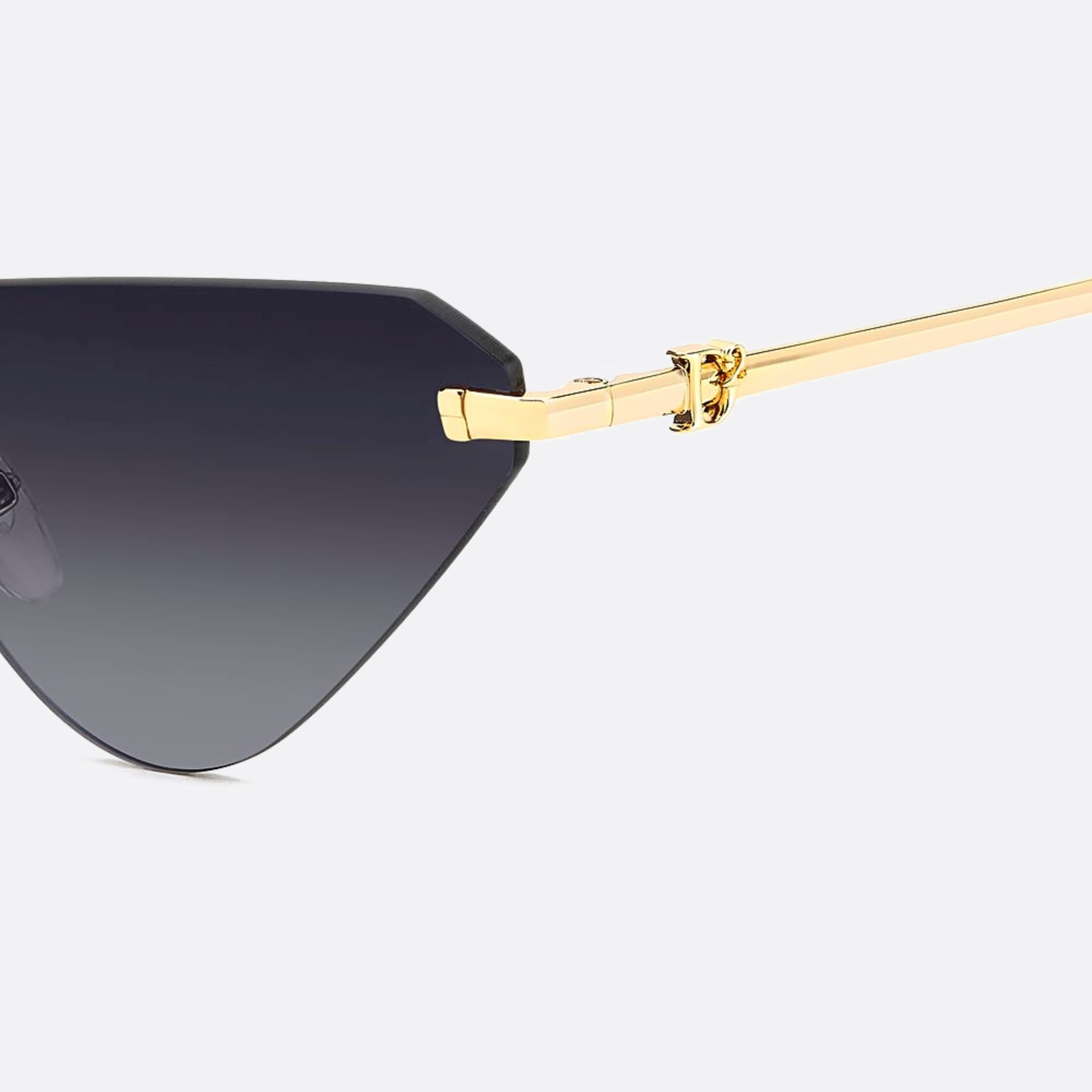 Dsquared2 63mm Rhl Gold Geometric Women Sunglasses - Detail View