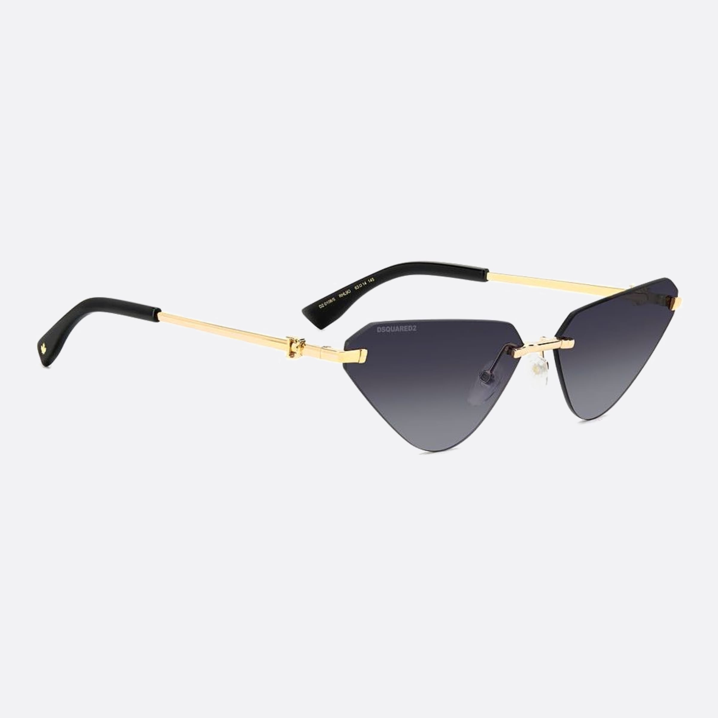 Dsquared2 63mm Rhl Gold Geometric Women Sunglasses - Lifestyle Shot
