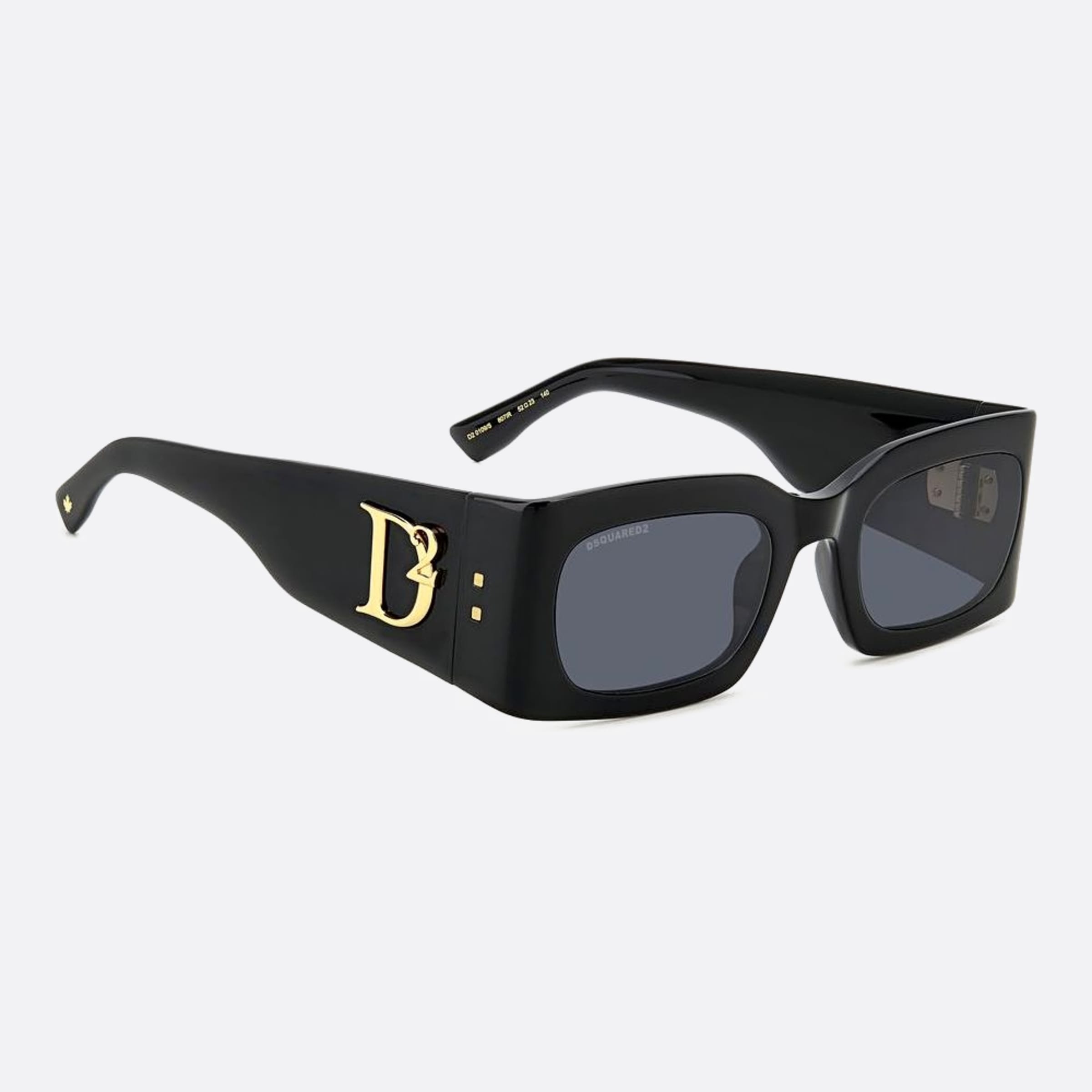 Dsquared2 52mm Black Geometric Women Sunglasses - Additional Angle