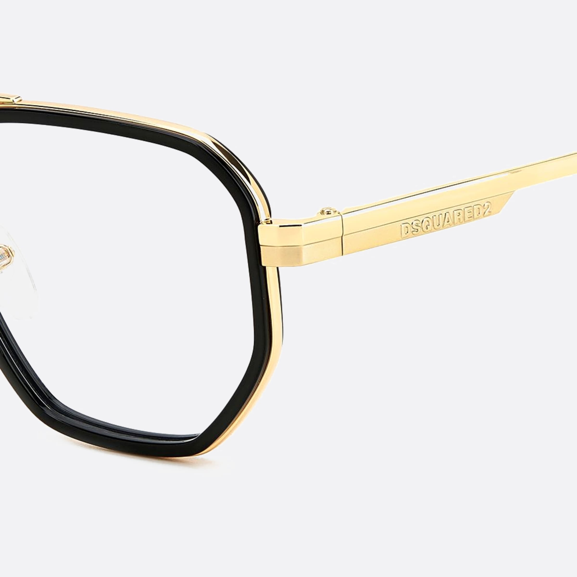 Dsquared2 52mm Black Geometric Men Eyeglasses - Lifestyle Shot