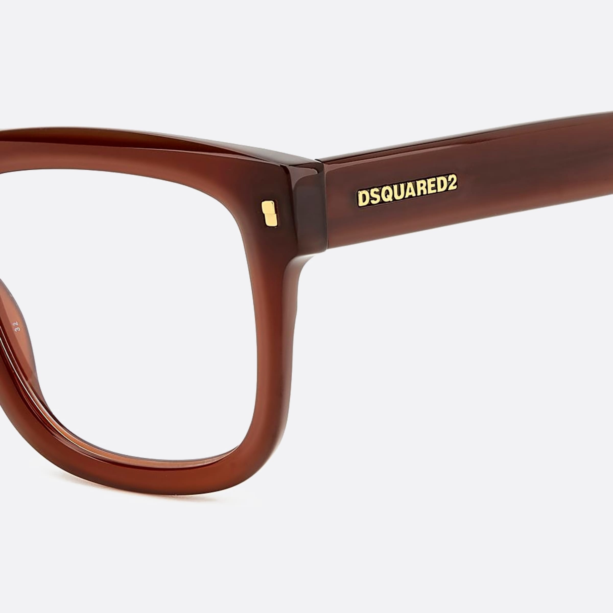Dsquared2 53mm 09q Brown Squared Men Eyeglasses - Lifestyle Shot