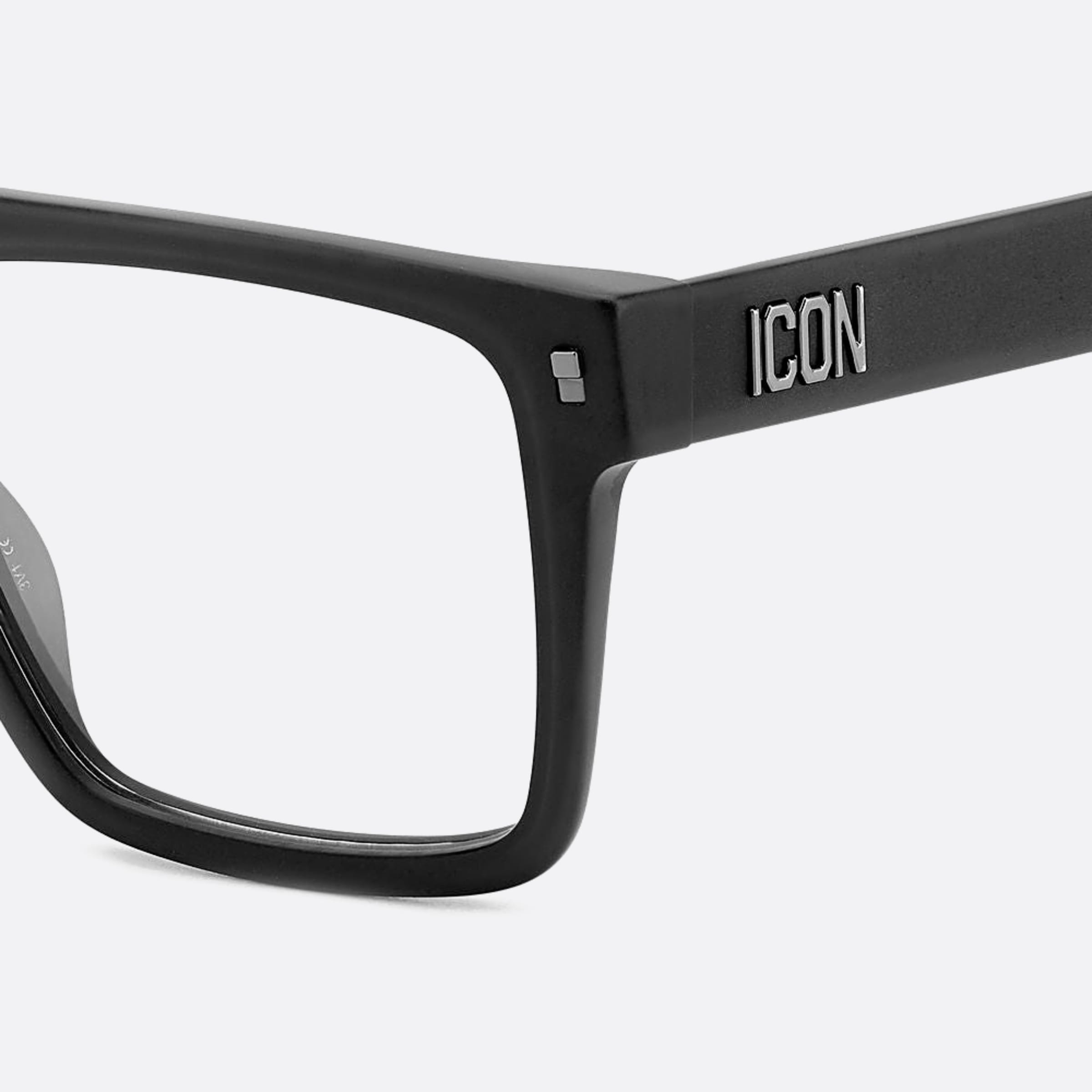 Dsquared2 54mm Icon Black Geometric Men Eyeglasses - Lifestyle Shot