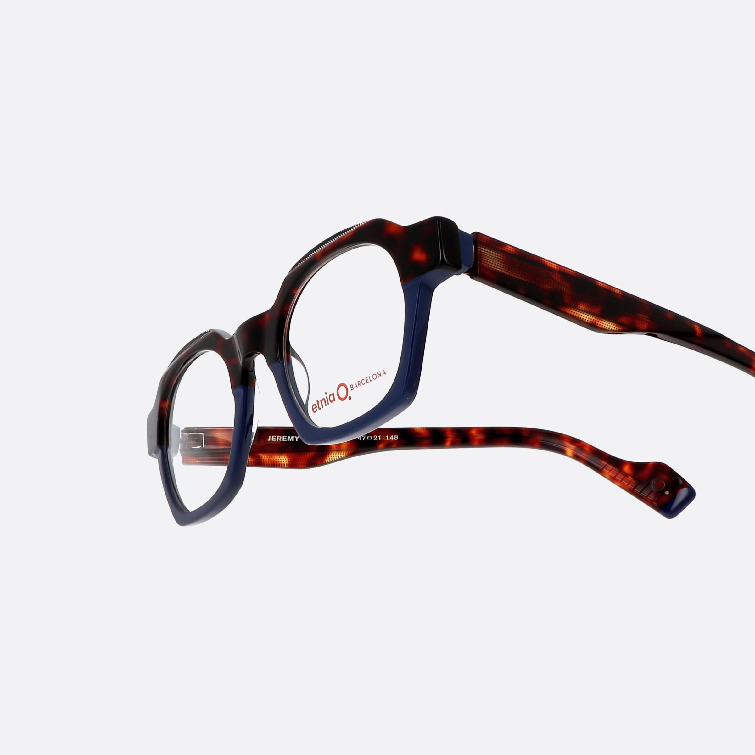 Etnia 47mm Barcelona 5jeremy Hvbl Tortoise Hexagonal Unisex Eyeglasses - Lifestyle Shot