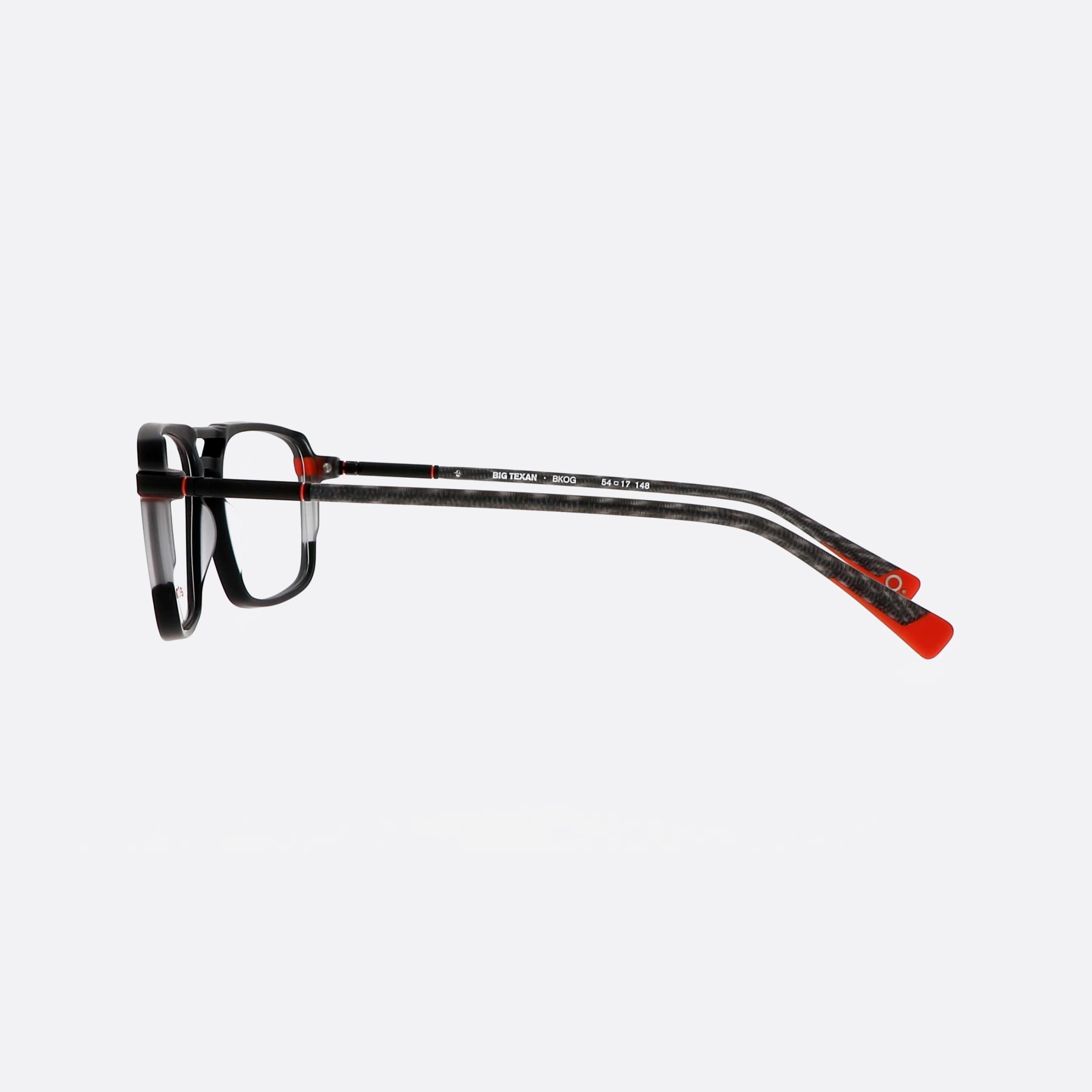 Etnia 54mm Barcelona Big Texan 5bigtex Bkog Black Pilot Men Eyeglasses - Detail View