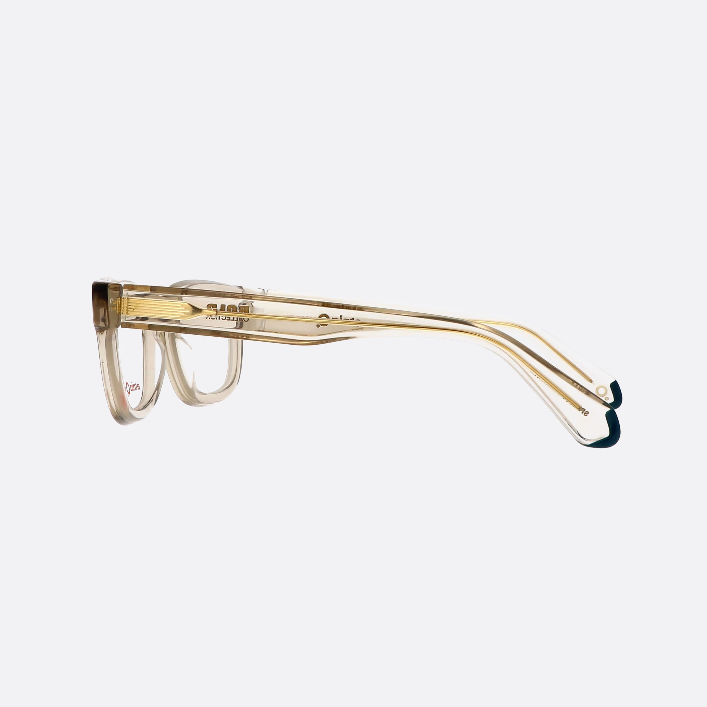 Etnia 47mm Barcelona Bold 5bruta2 Clear Oval Unisex Eyeglasses - Detail View