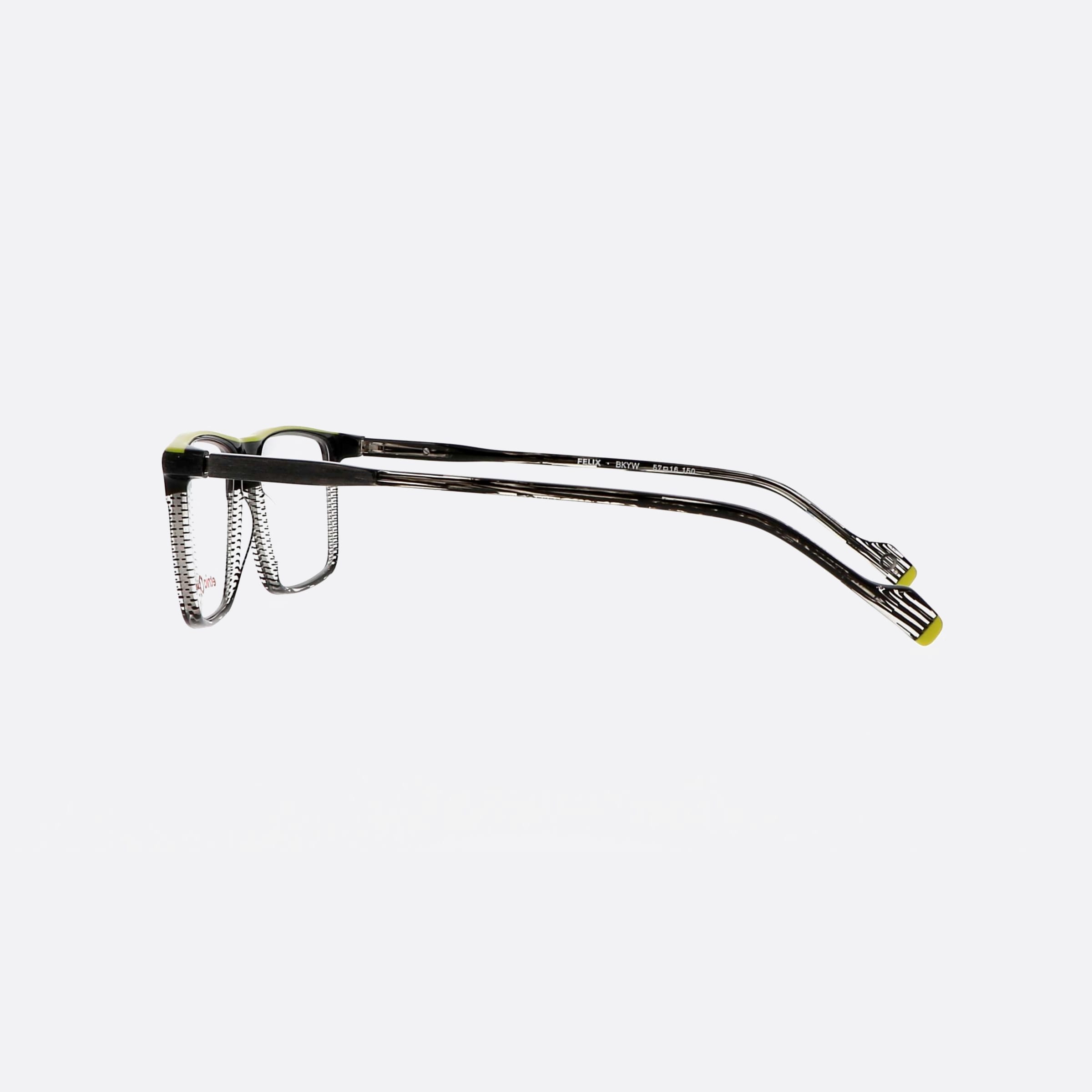 Etnia 57mm Barcelona Felix 5felix Bkyw Grey Rectangle Men Eyeglasses - Detail View