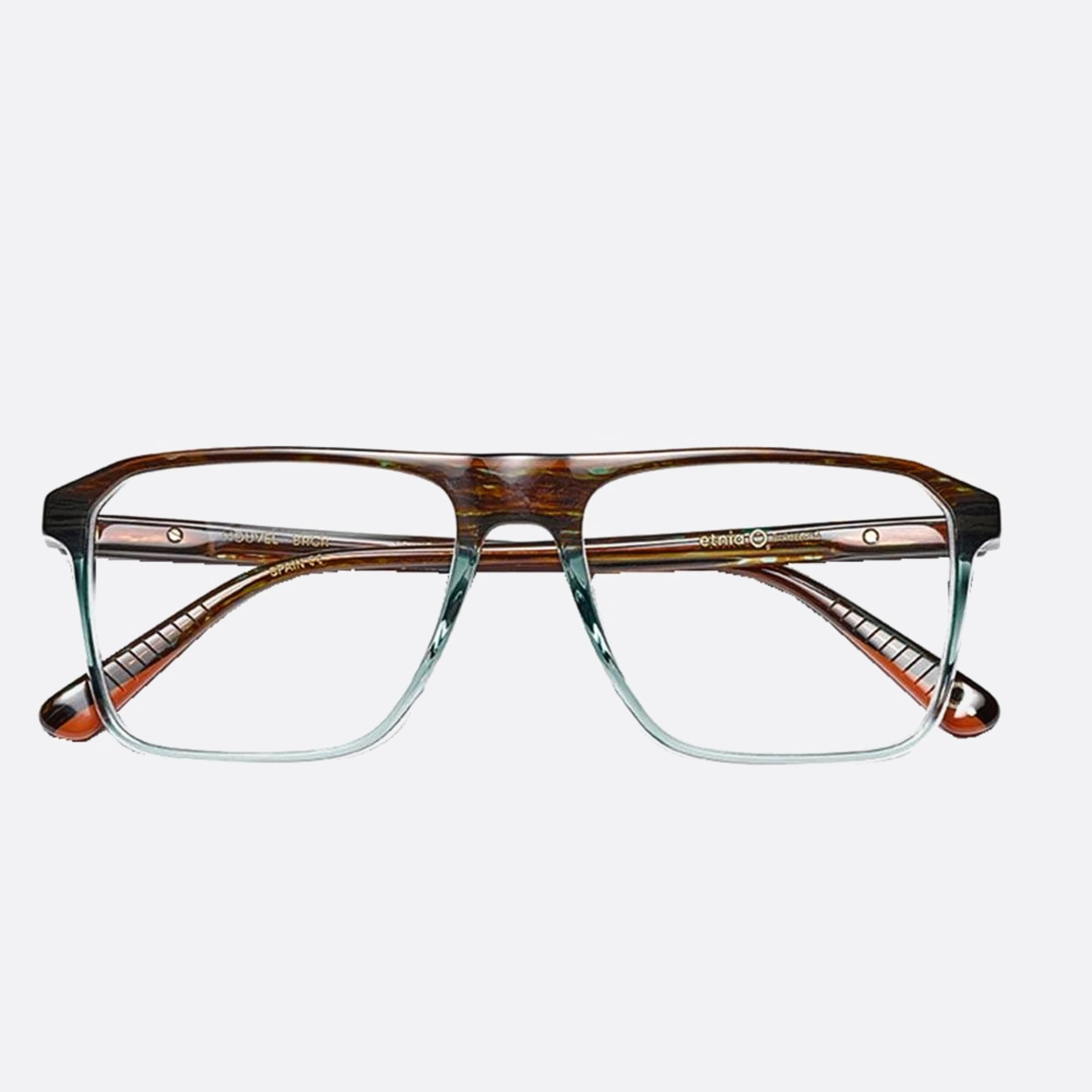 Etnia 55mm Barcelona Nouvel Brgr Brown Geometric Unisex Eyeglasses - Main View