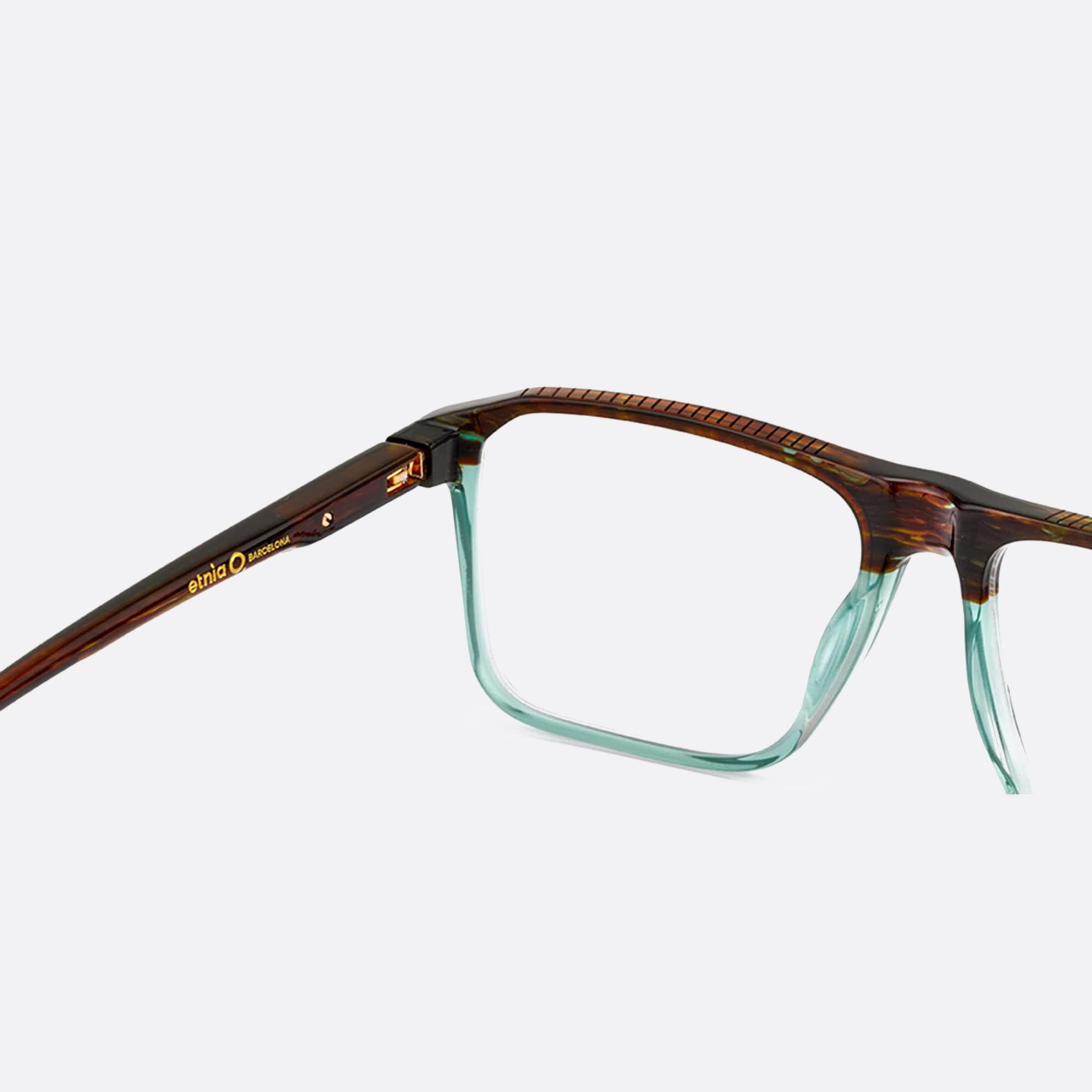 Etnia 55mm Barcelona Nouvel Brgr Brown Geometric Unisex Eyeglasses - Detail View
