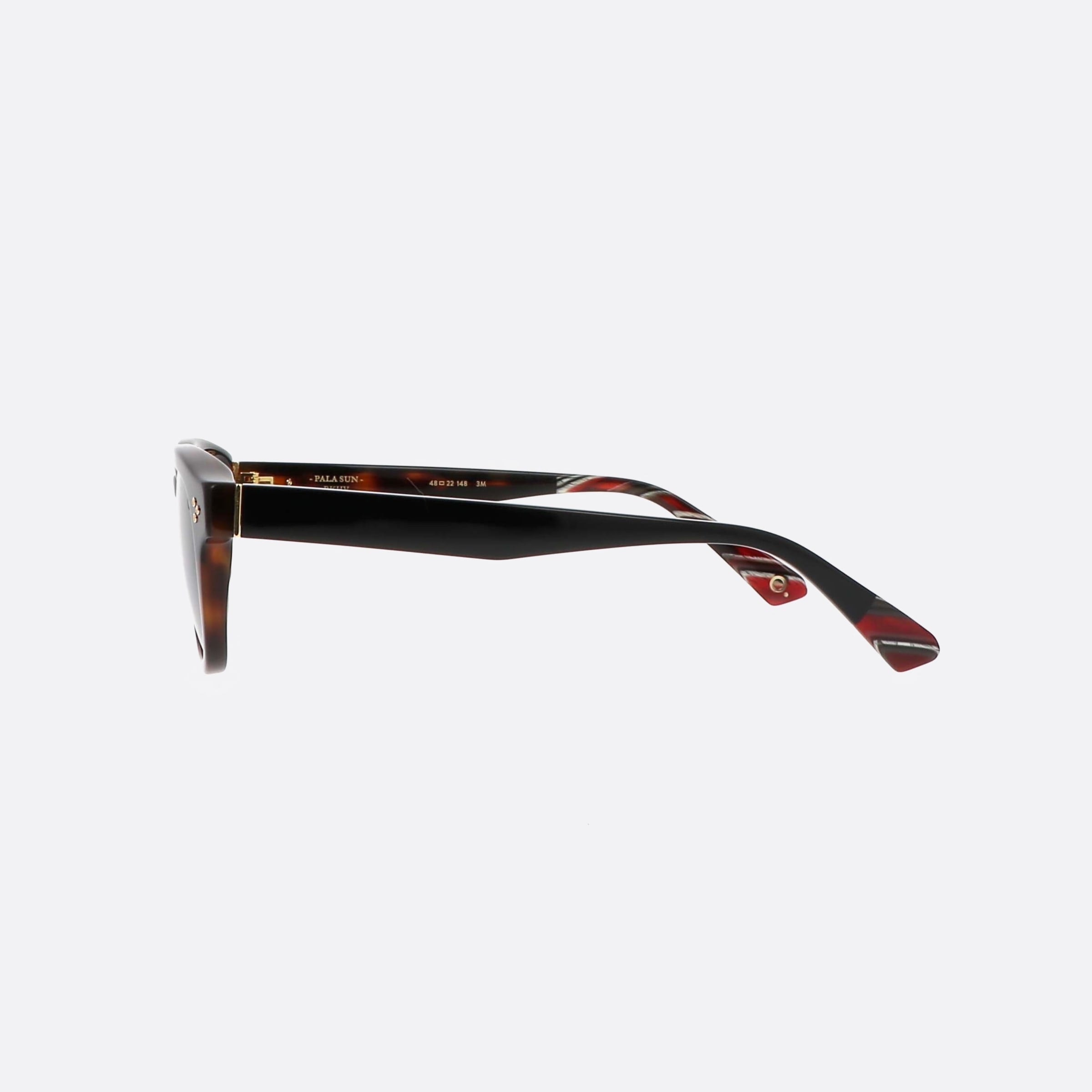 Etnia 48mm Barcelona Pala 5pala Bkhv Black Pantos Polarized Unisex Sunglasses - Detail View