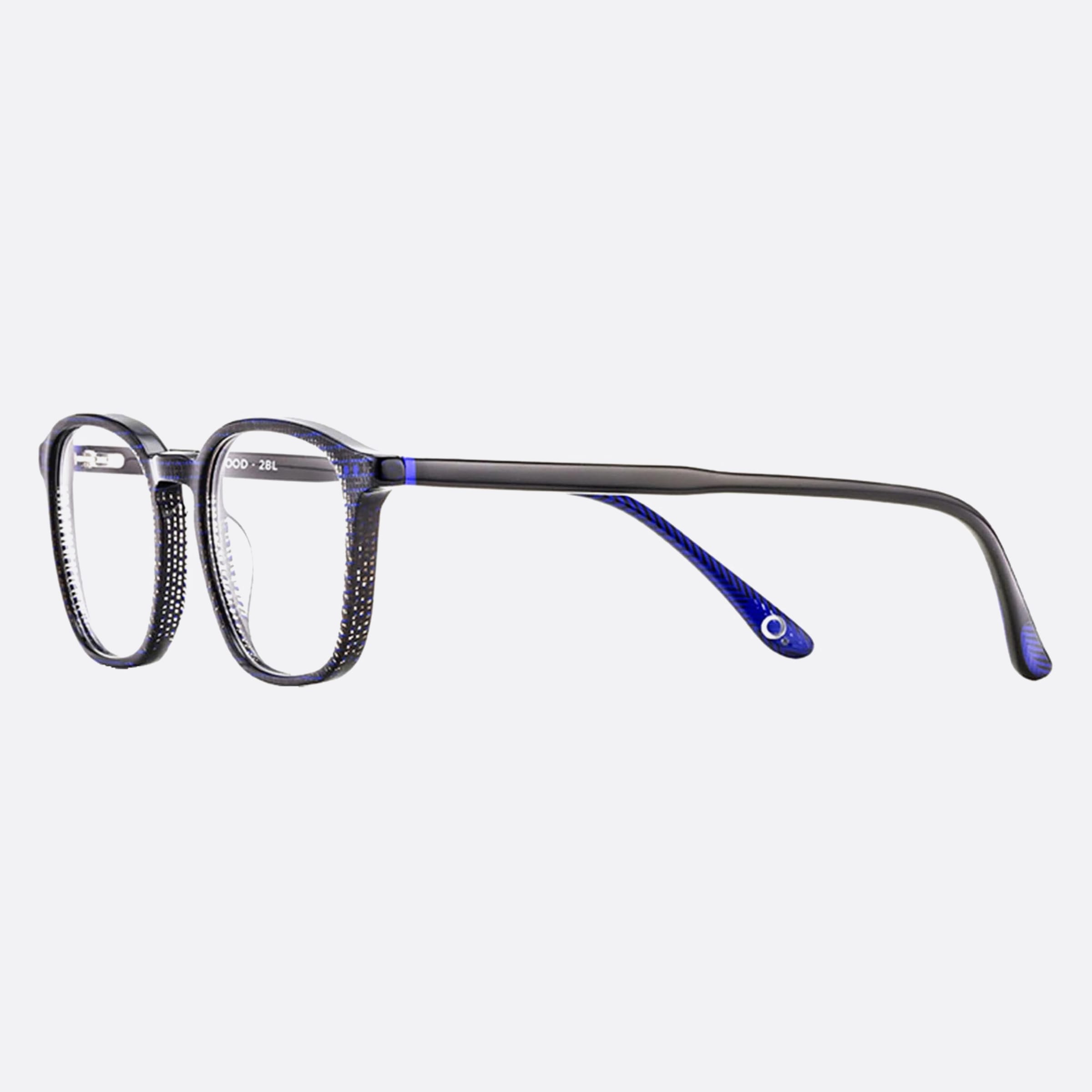 Etnia Barcelona Redwood Blue Geometric Unisex Eyeglasses - Detail View