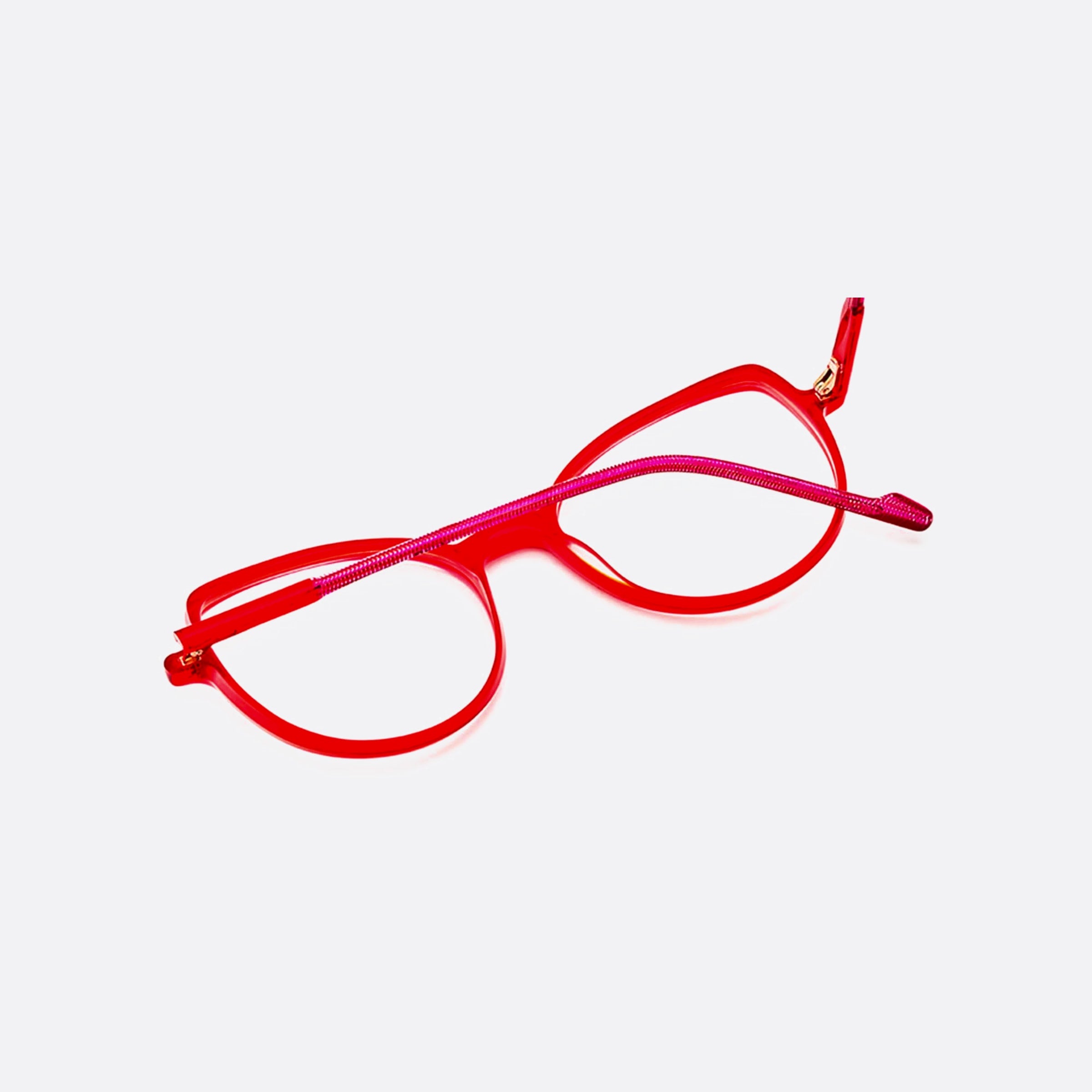 Etnia 51mm Barcelona Ultra Light Furd Pink Cat Eye Unisex Eyeglasses - Detail View