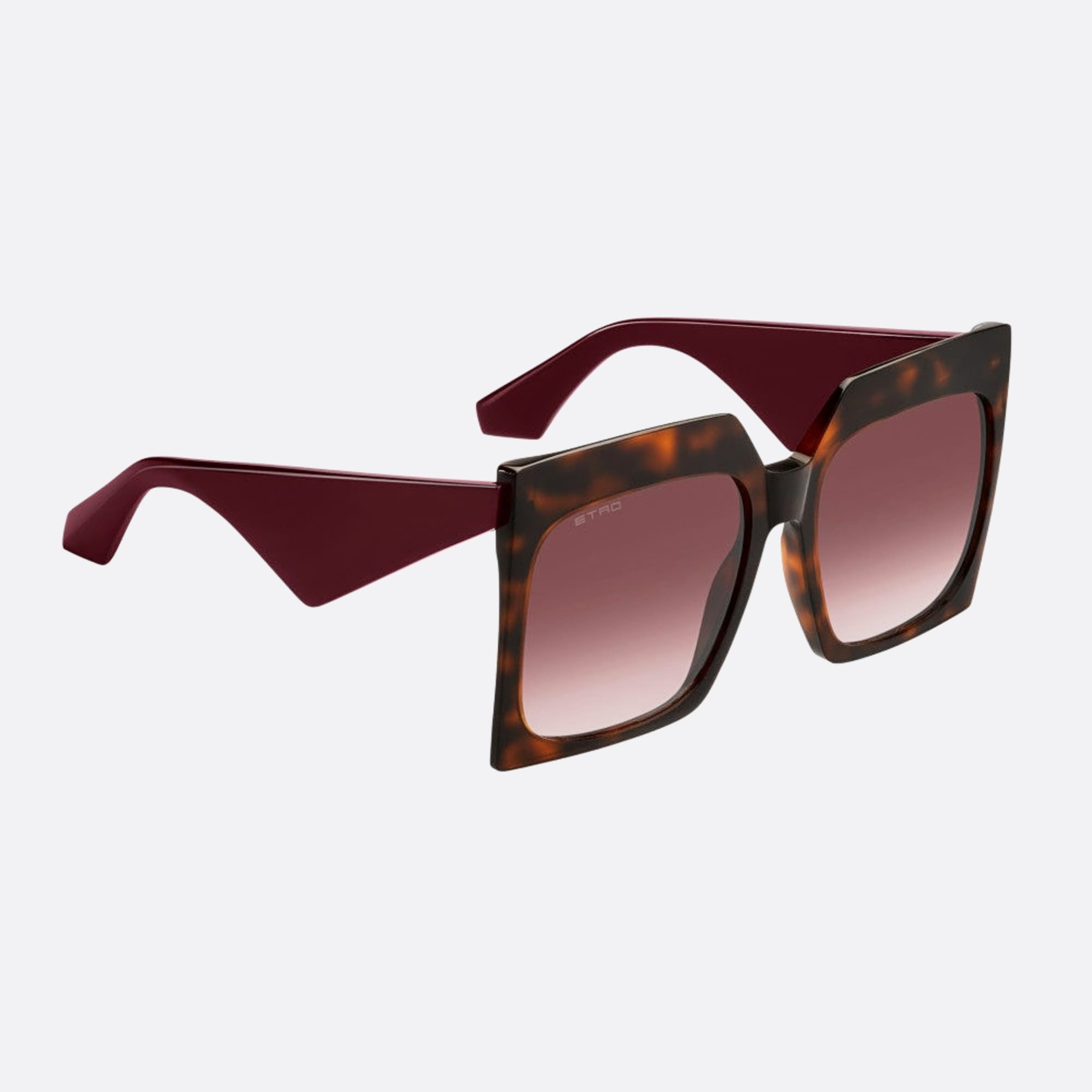 Etro 60mm Etro Havana Oversize Women Sunglasses - Detail View