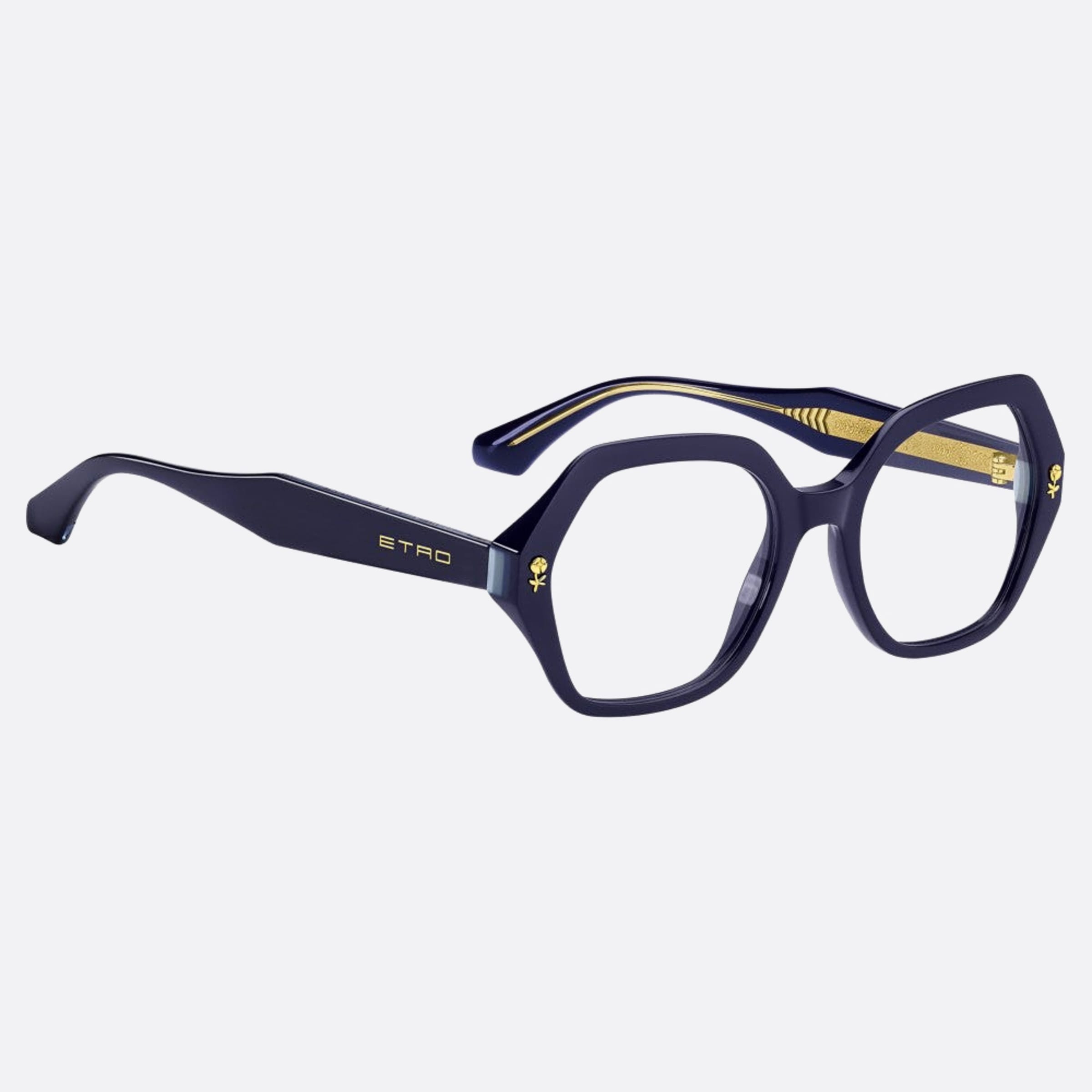 Etro 52mm Etro Pjp Blue Geometric Women Eyeglasses - Detail View