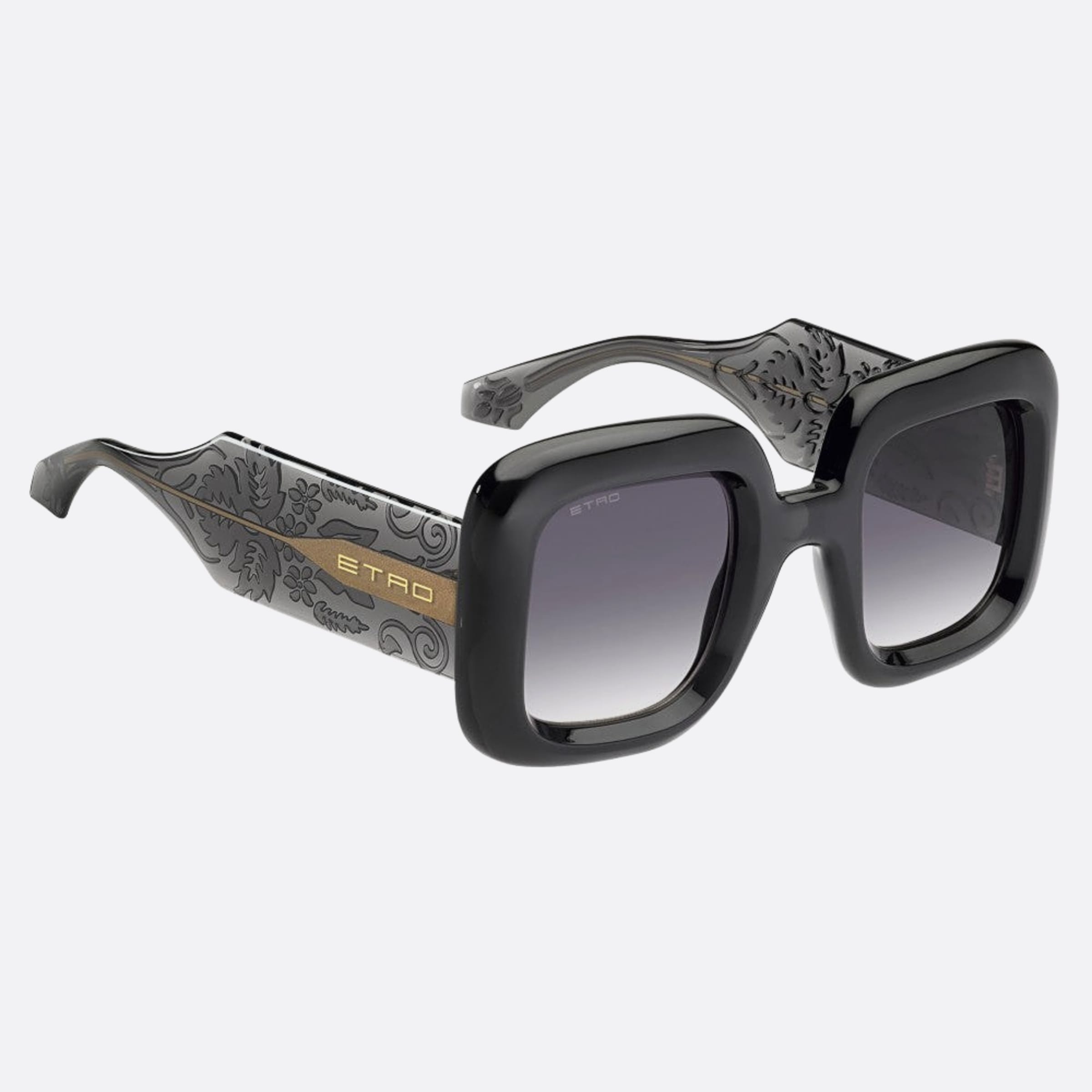 Etro 48mm Etro Kb7 Grey Oversize Women Sunglasses - Detail View