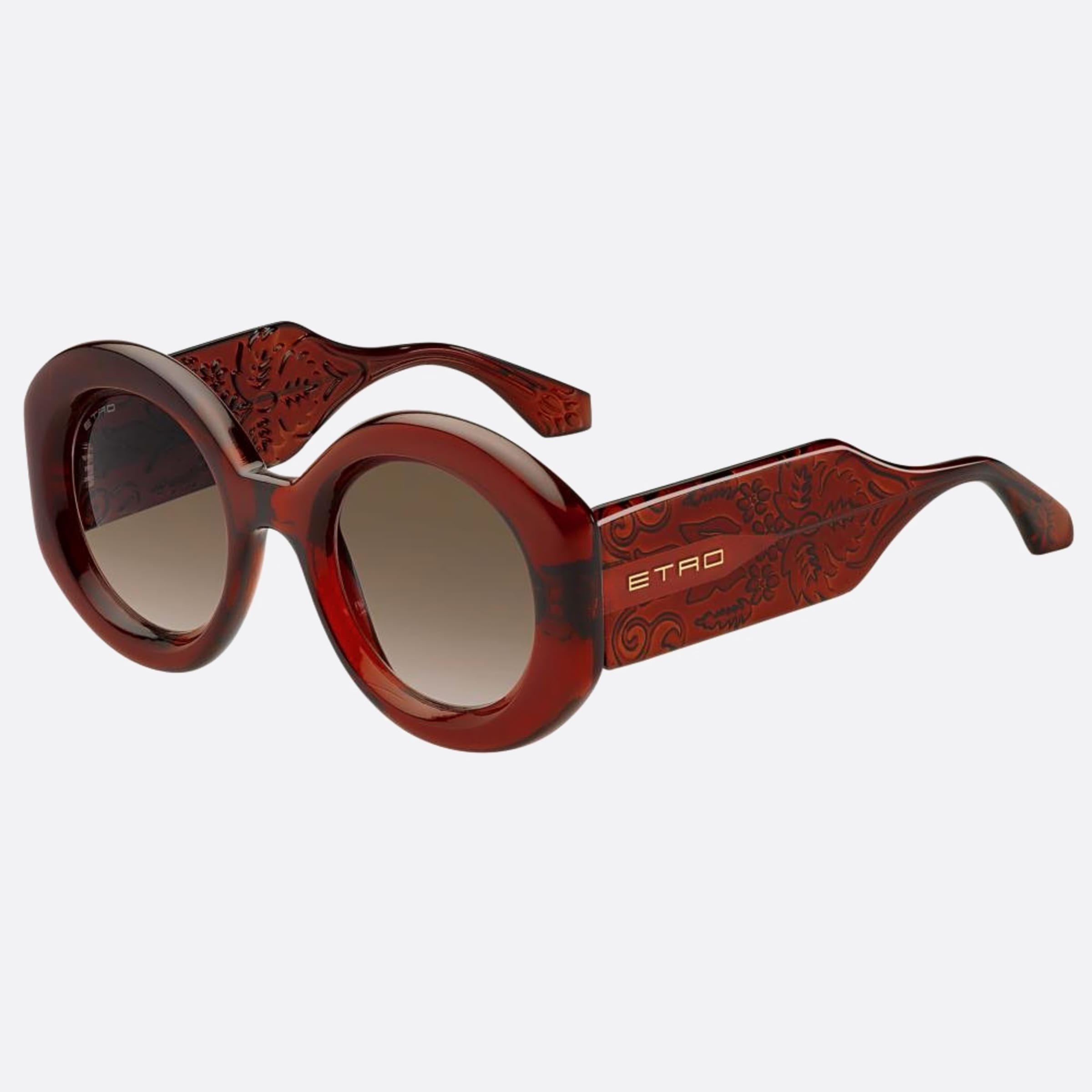 Etro 51mm Etro 2lf Red Round Women Sunglasses - Side View