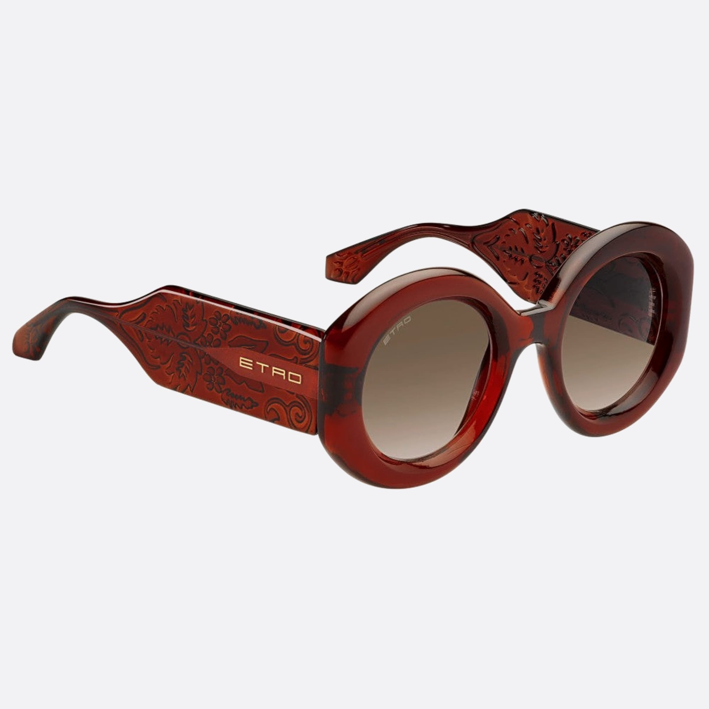 Etro 51mm Etro 2lf Red Round Women Sunglasses - Detail View