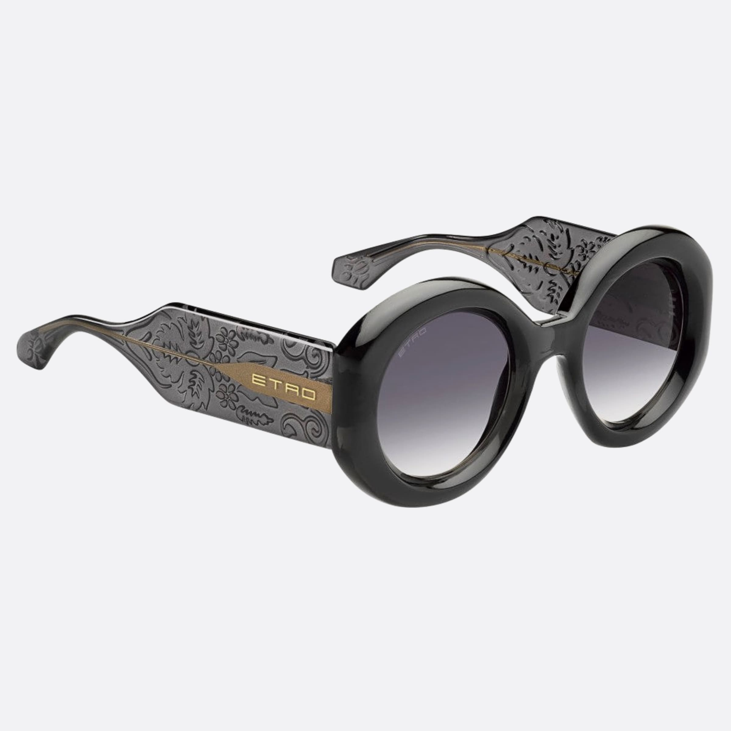 Etro 51mm Etro Kb7 Grey Round Women Sunglasses - Detail View