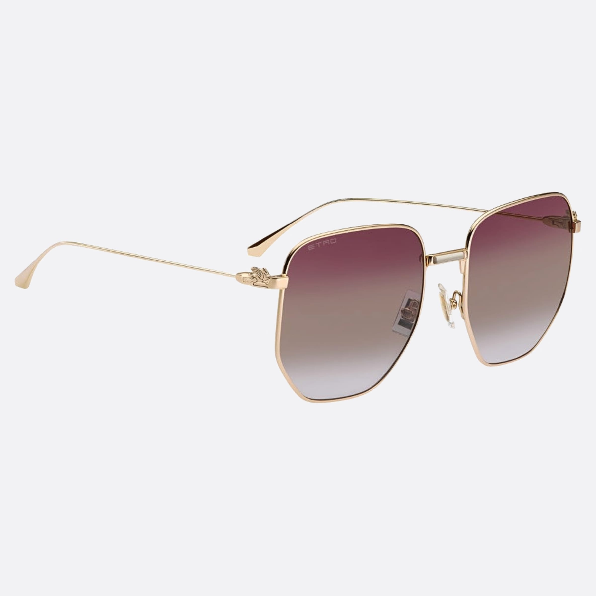 Etro 60mm Etro Rose Gold Geometric Women Sunglasses - Detail View