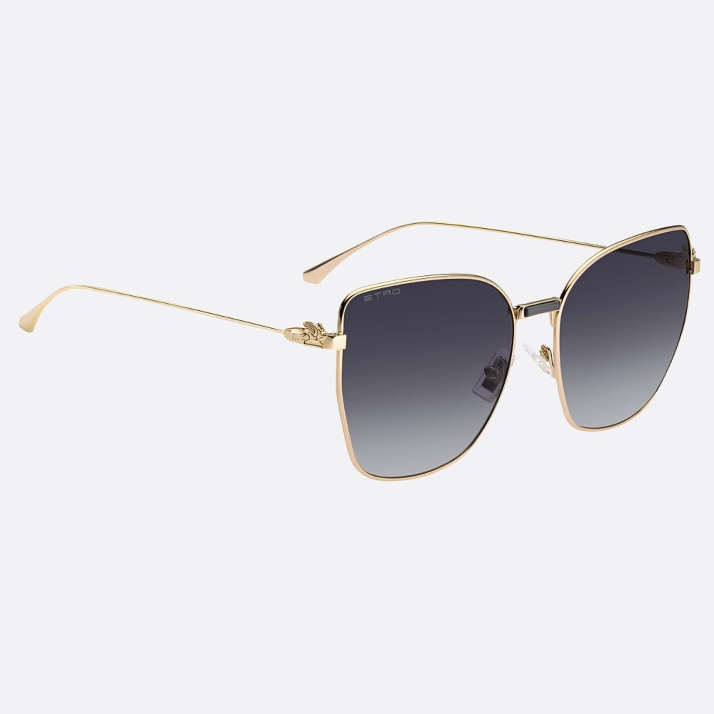 Etro 60mm Etro Rose Gold Butterfly Women Sunglasses - Detail View