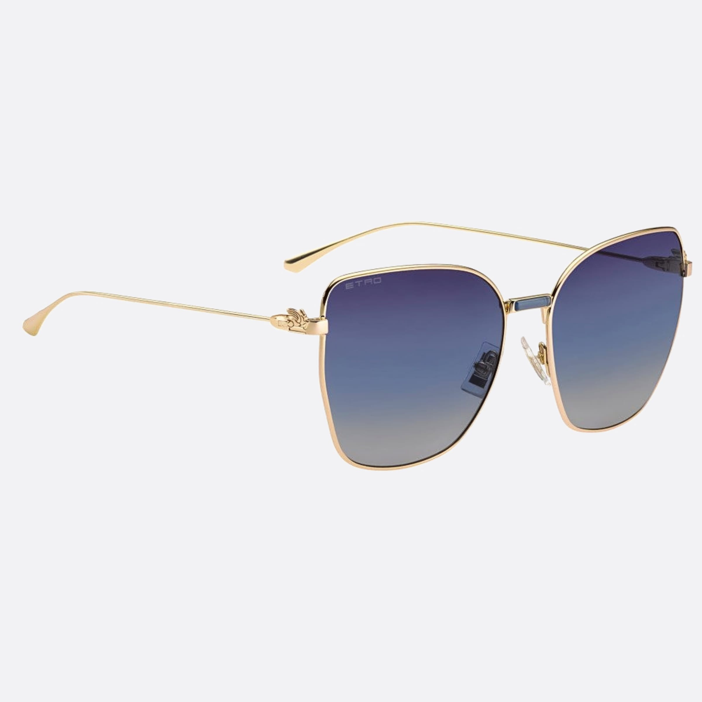 Etro 60mm Etro Rose Gold Butterfly Women Sunglasses - Detail View