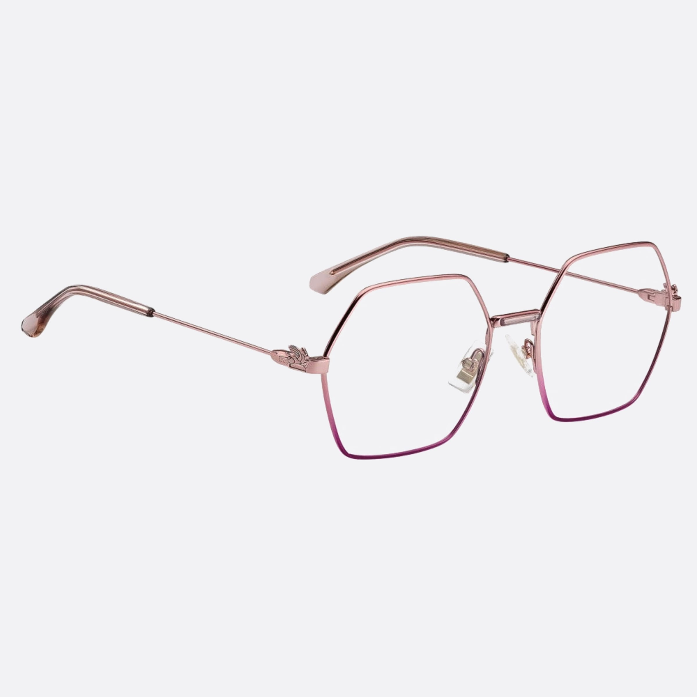 Etro 56mm Etro 94b Pink Geometric Women Eyeglasses - Detail View