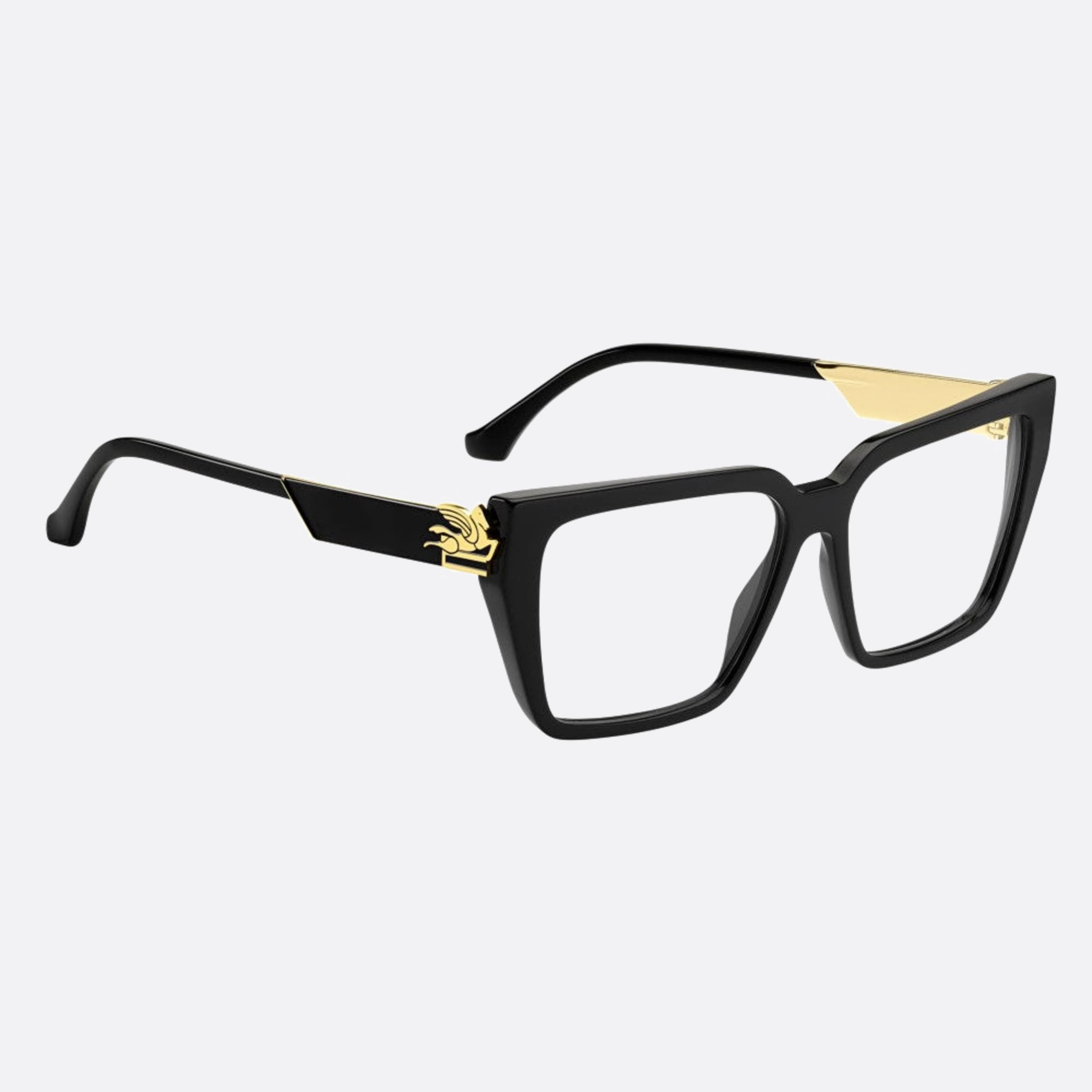 Etro 54mm Etro Black Butterfly Unisex Eyeglasses - Detail View