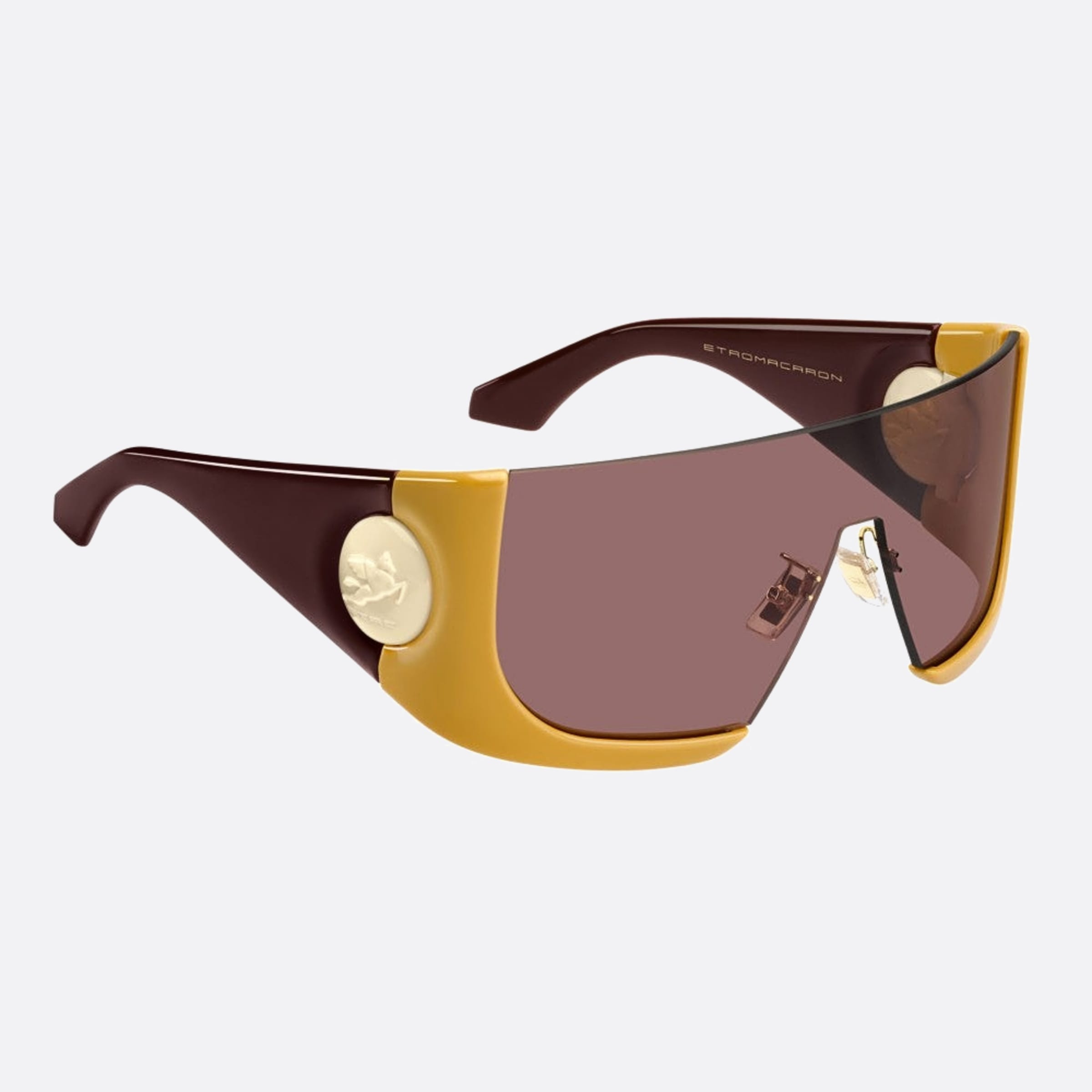 Etro 99mm Etromacaron 40g Yellow Shield Women Sunglasses - Detail View